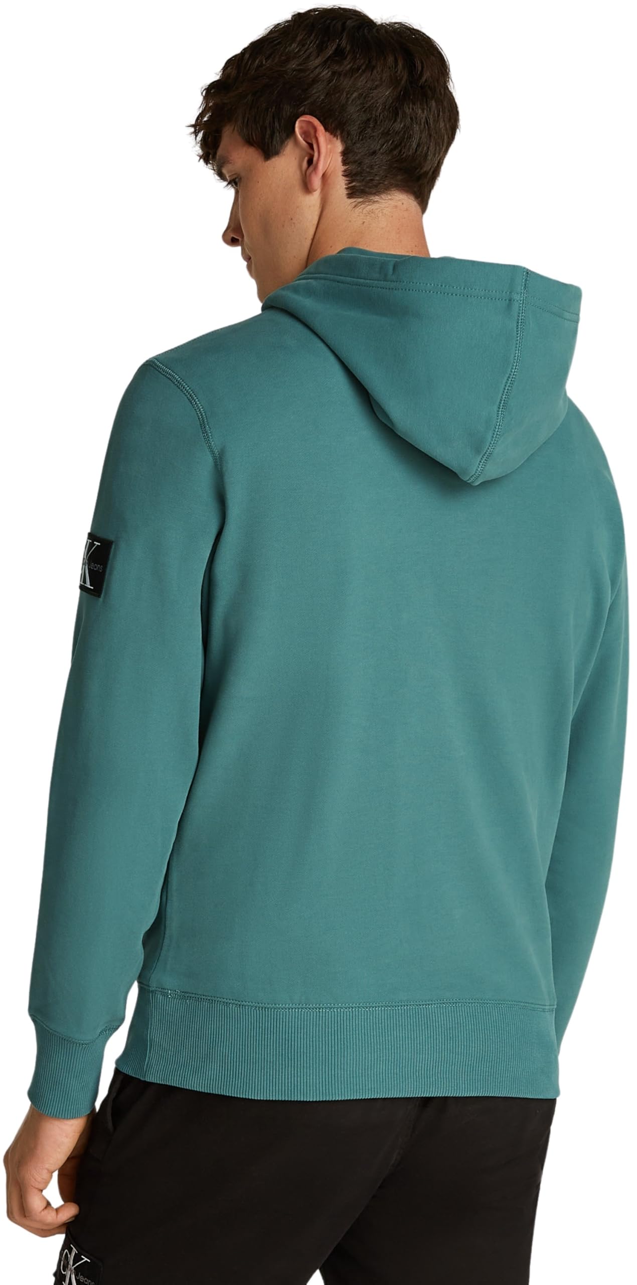 Calvin Klein Felpa Uomo Badge con Cappuccio