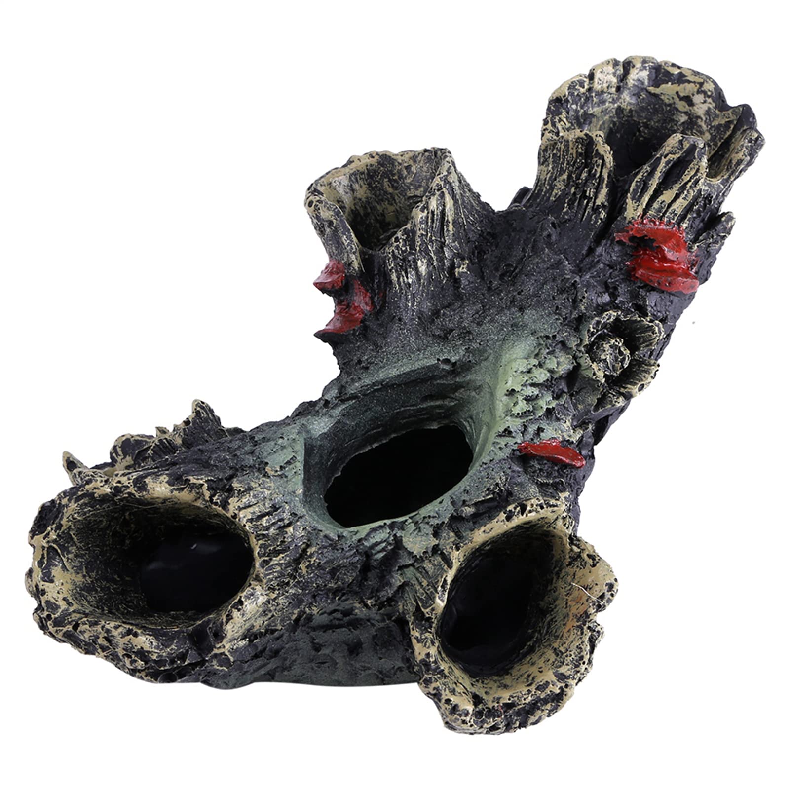 Adorno de Tronco de Madera de Resina para Acuario, Adorno de Acuario de Resina Pequeño, Decoración de Madera para Pecera, Decoración de Madera a la Deriva Realista, Accesorios para Peces Betta