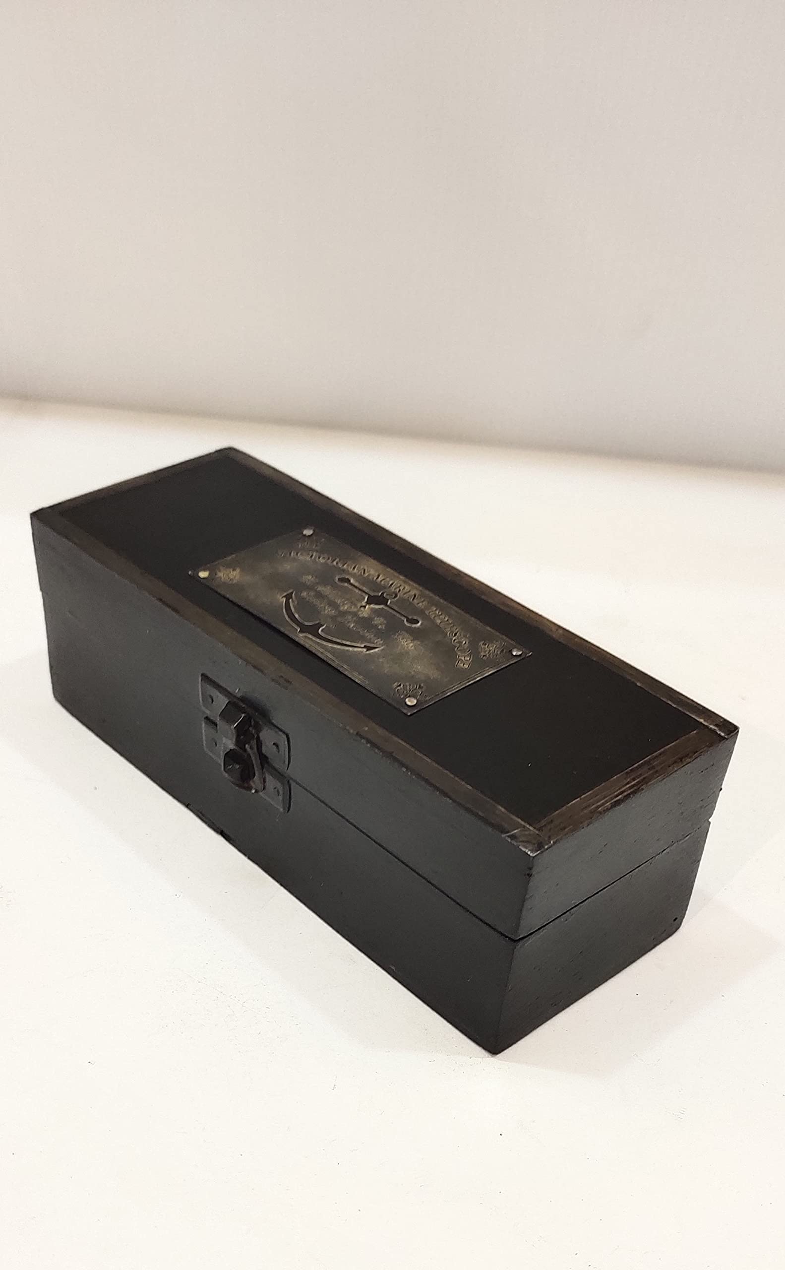 A Maritime Vintage Antique Finish Brass Telescope Black Solid Wooden Box Antique Telescope Brass Unique Items