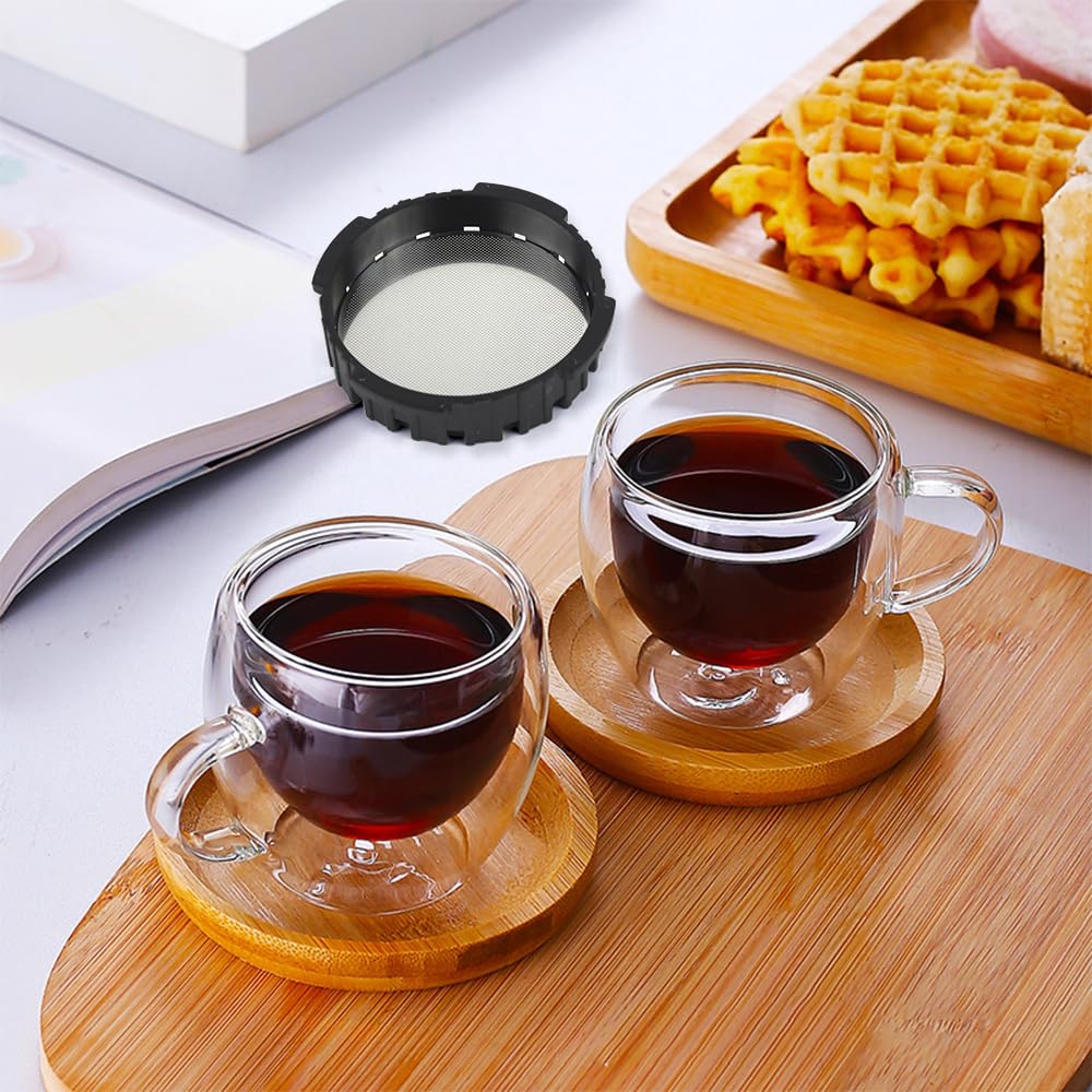 2 Filtri Per Caffè In Acciaio Inox 304 Riutilizzabili, Compatibili Con Aeropress, Diametro 61 Mm - 5