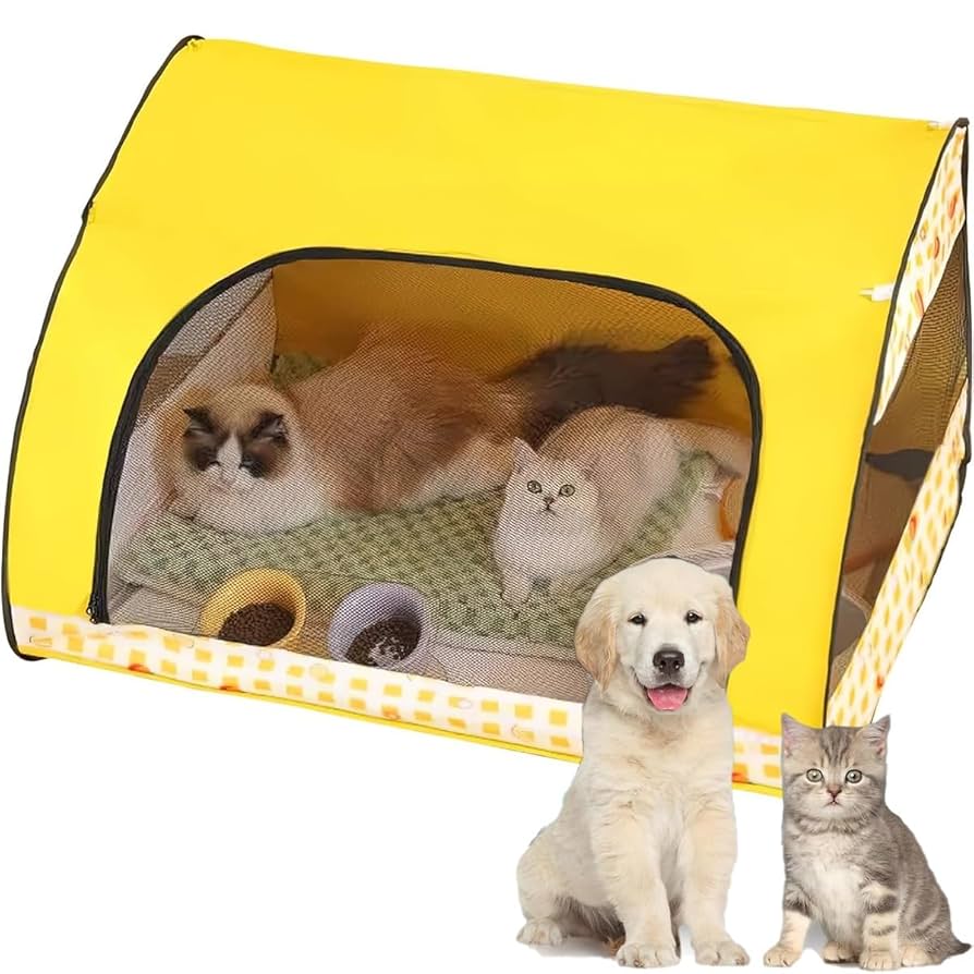 屋内外で使用可能な折りたたみ式ペットケージ 【公式通販】
