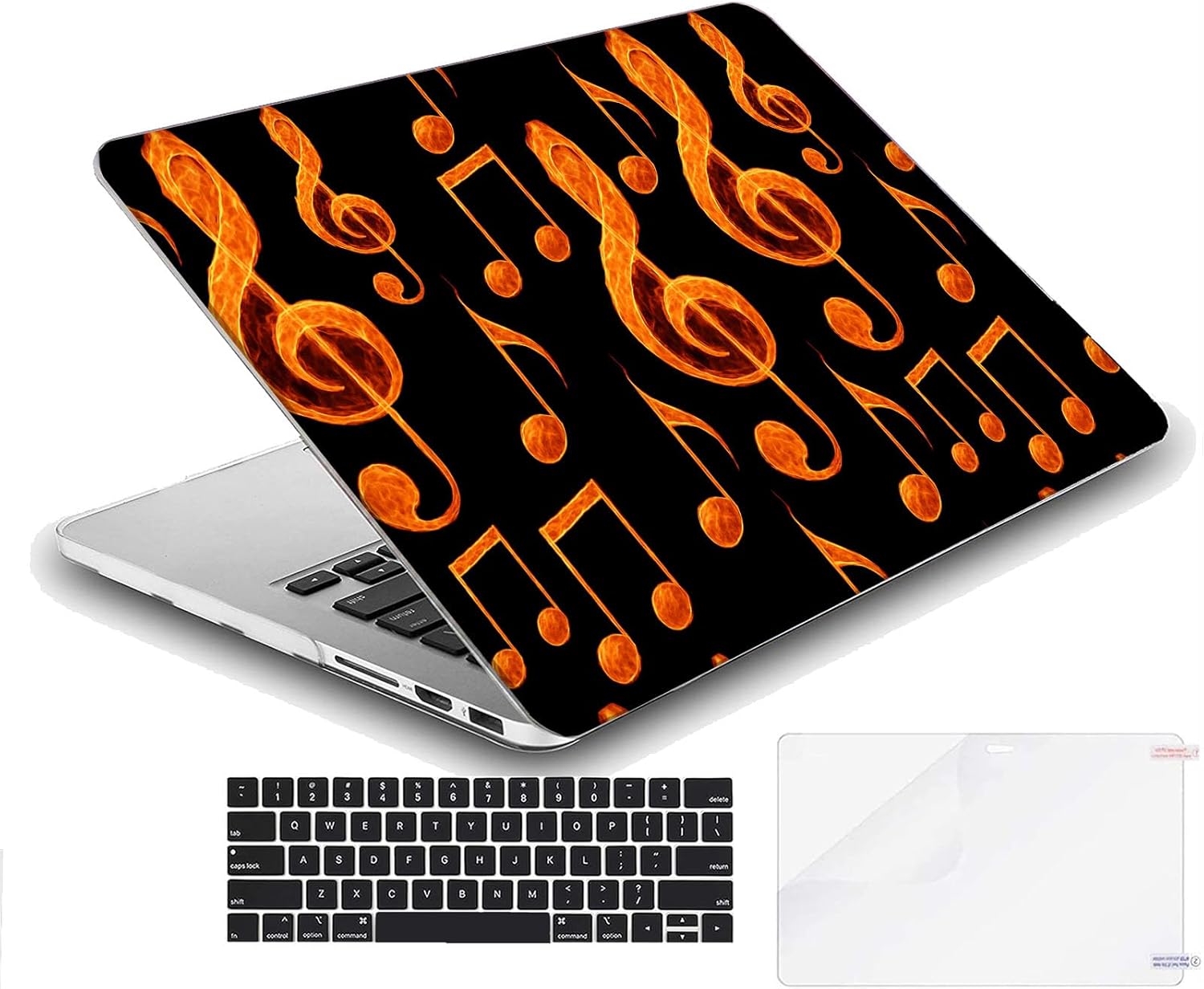 Compatible with MacBook Neo 13-inch, Hard Shell Case with Keyboard Cover and Screen Protector (A3404 A18 Pro chip, 2026 Release) - Music MD8601