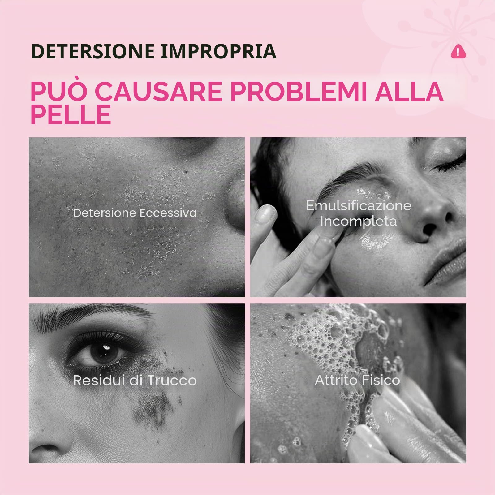 Sakura Balsamo Detergente Struccante 100g, Kit Struccante Viso e Occhi da Viaggio, per Pelle Detersa e Make-Up Rimosso, con Prodotti Skincare Viso Mini e Maschere Idratanti