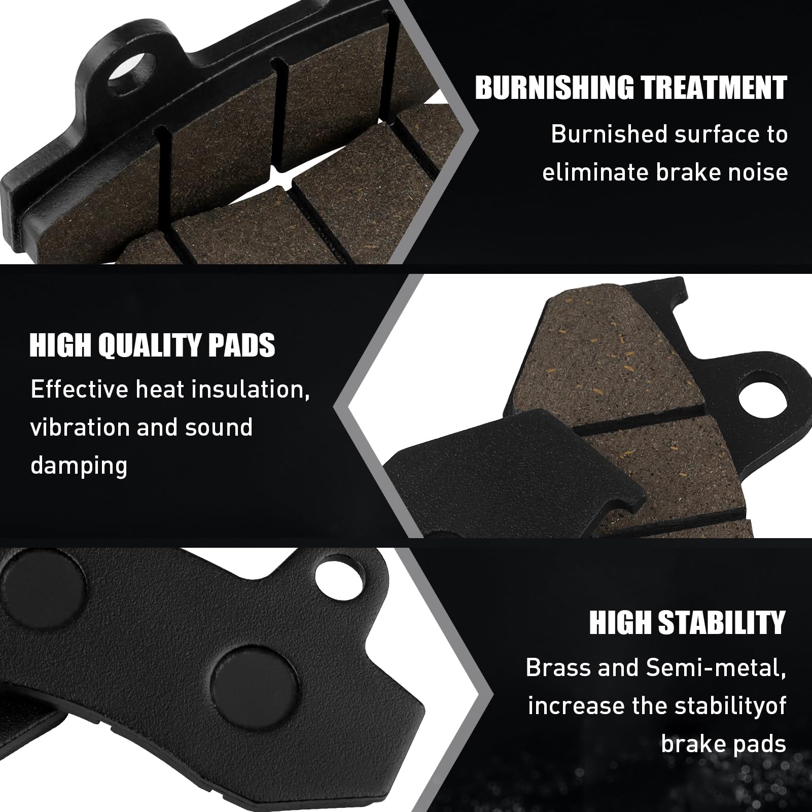 KIT PASTIGLIE PASTICCHE FRENO FRENI FERODO ANTERIORI E POSTERIORI COMPATIBILI PER HONDA SH 125