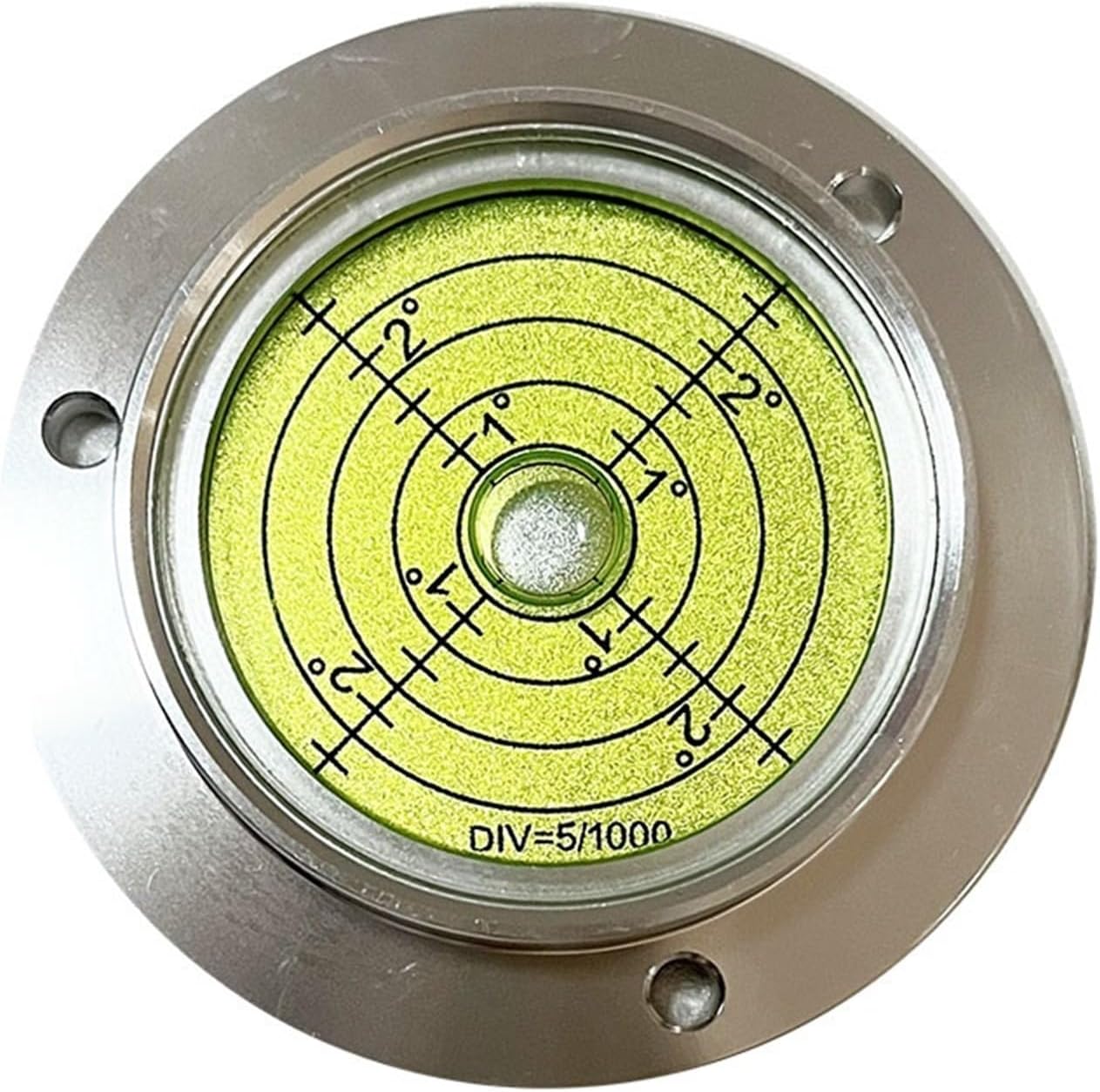 Haccury High-temperature Universal Circular Metal Spirit Level Bubble with Base Diameter 70mm leveling Tool 1PCS(PCD52)