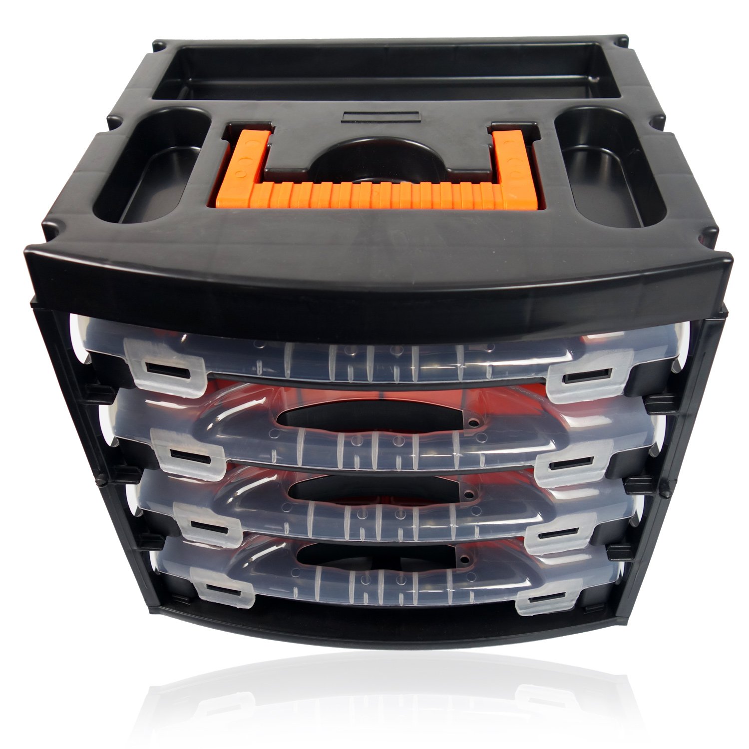 Sortierbox 32x28x30 cm Kleinteilemagazin 4 Schubladen 30x26x6 cm Sortimentskasten PP Organizer