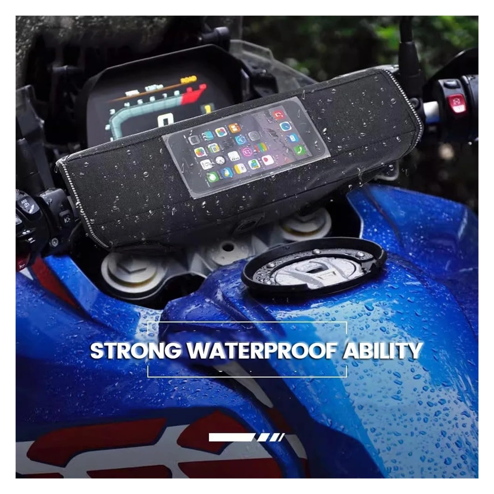 Für Voge DS800X Rally Ds 800x wasserdichte Und Staubdichte Motorradzubehör-Lenkertasche Mit Navigationssystem(M-7)