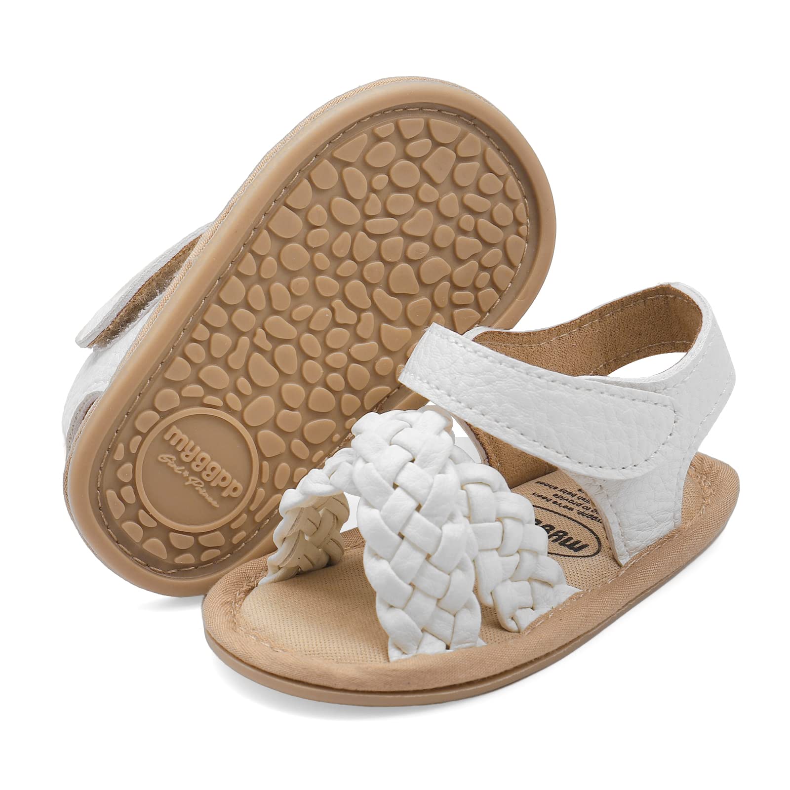 LACOFIA Baby Girls Sandals Infant Summer Shoes Anti-Slip First Walking Shoes — view 2