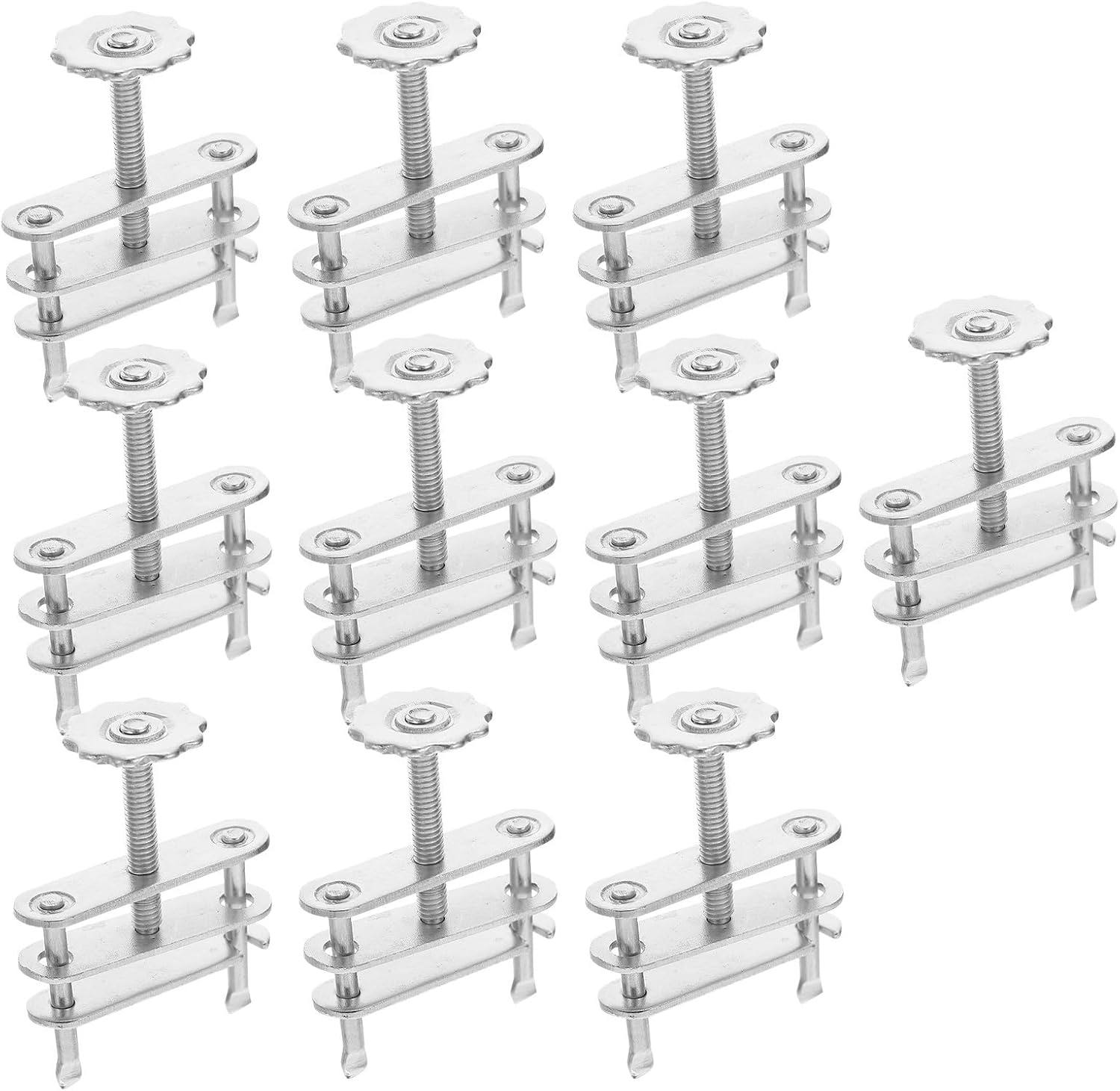 10Pcs Metal Tubing Clamps Screw Compressor Hose Clips Swivel Flow Control Clamps for Chemical Biological Laboratory Use