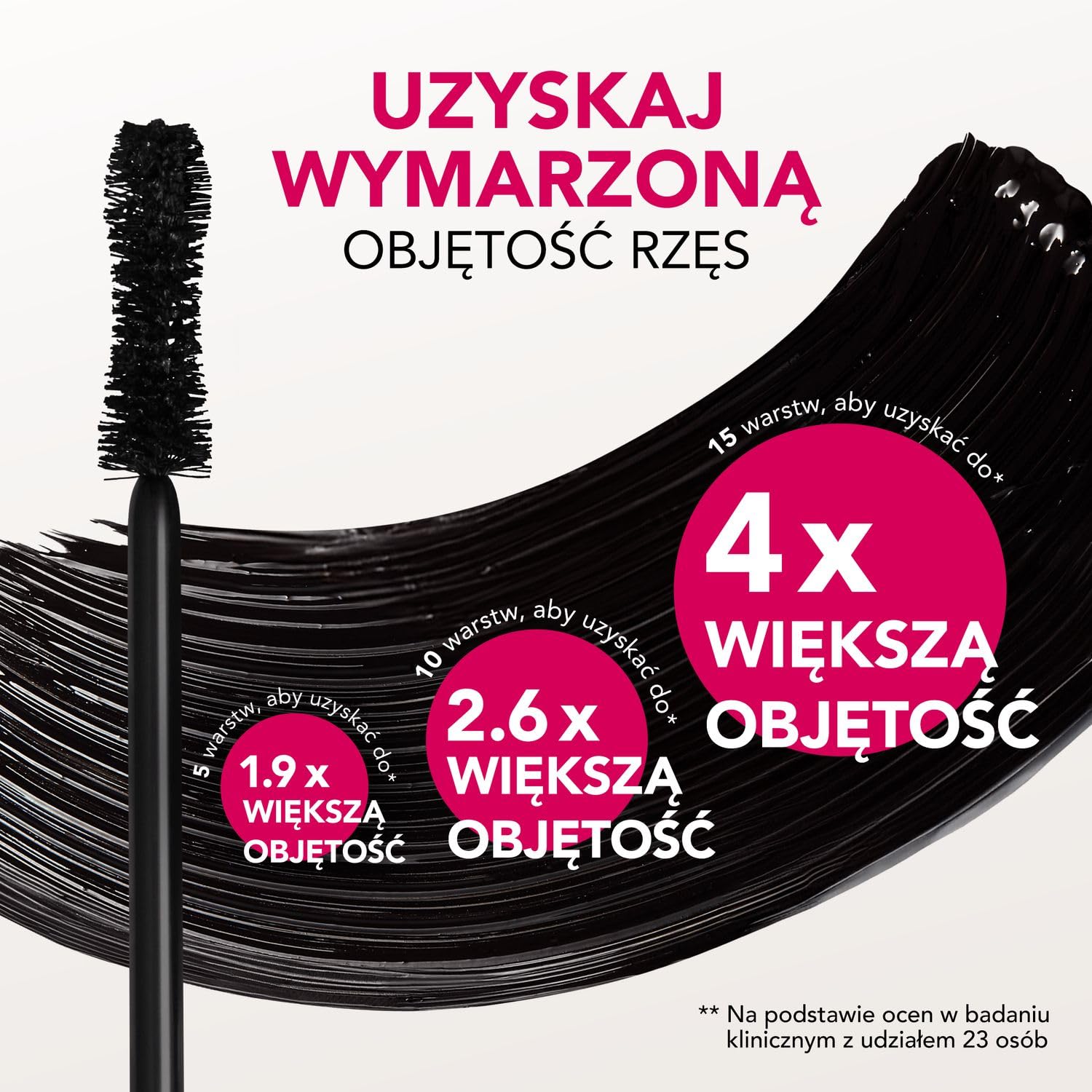 Bourjois Glamour Max Intensywność, 01 czarny, tusz do rzęs, nieograniczona objętość do budowania, maksymalna szczotka klepsydowa do budowy objętości, technologia zmywania plam, wolna od skoku, 12 ml