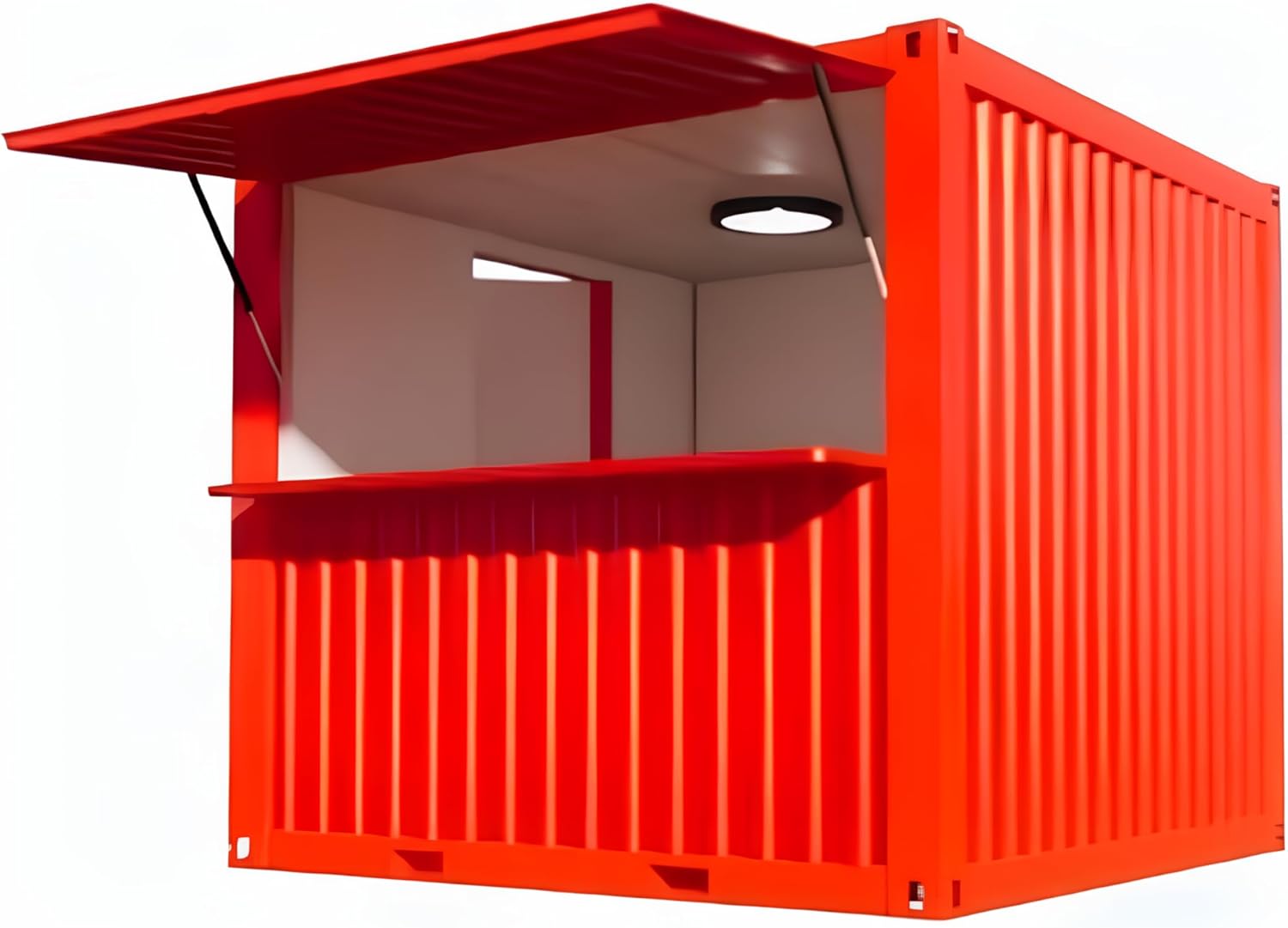 Mini Pop-up Shop Container – Portable Coffee Bar, Fast-Food Stand, and Outdoor Kiosk Booth for Small Businesses