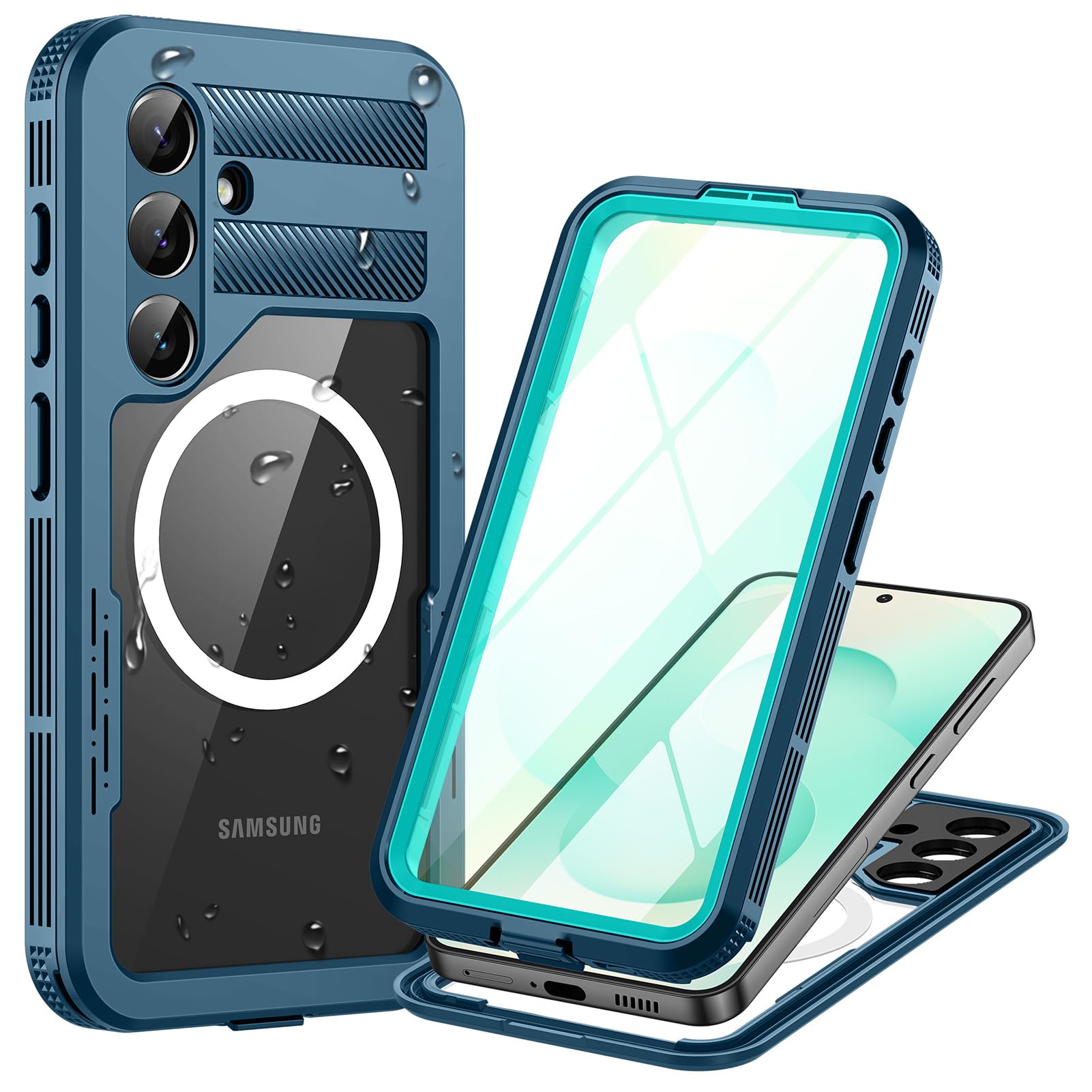 Coque étanche Samsung S25 résolvant les risques de casse d'écran et d'infiltration