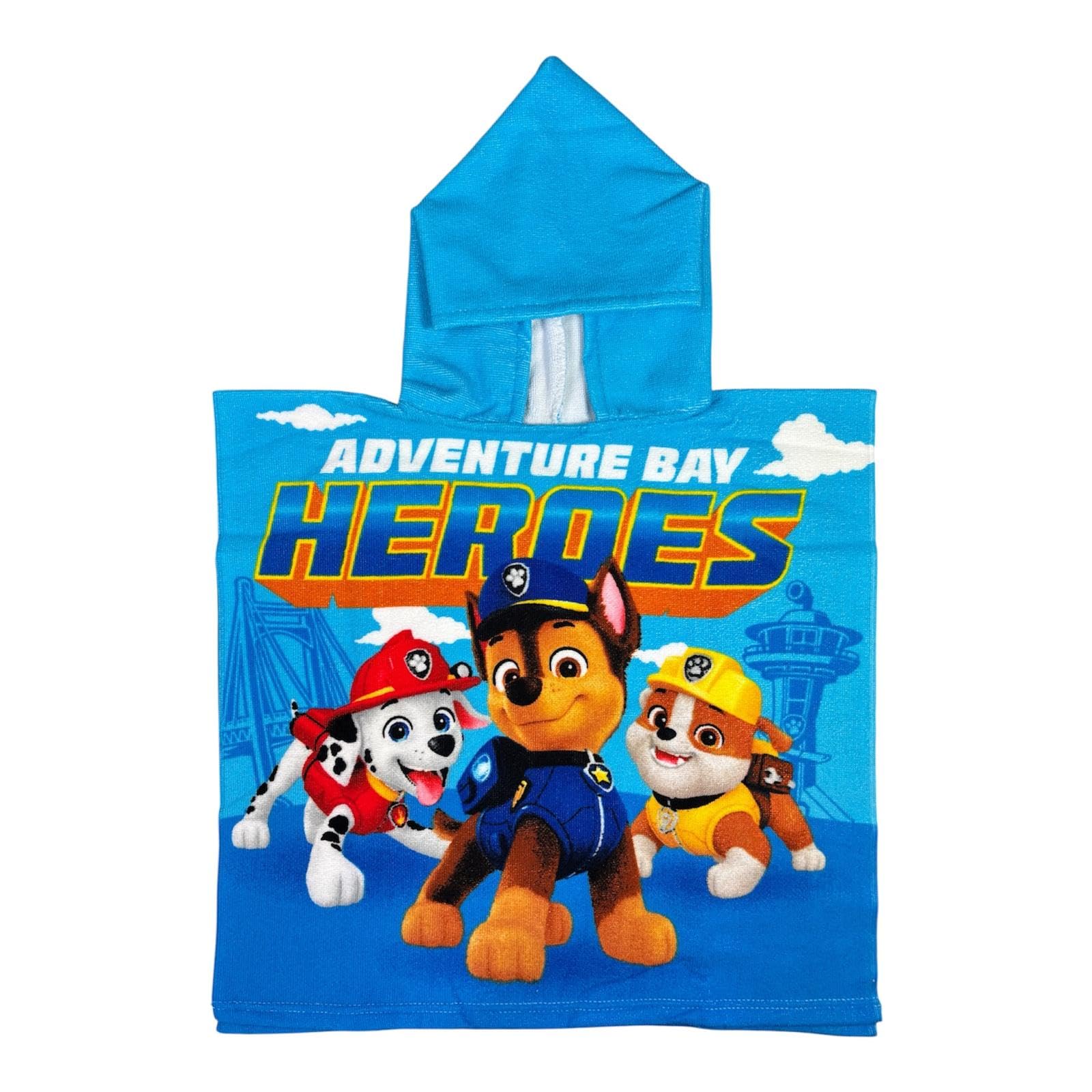 Tdl Blue Paw Patrol Poncho Towel
