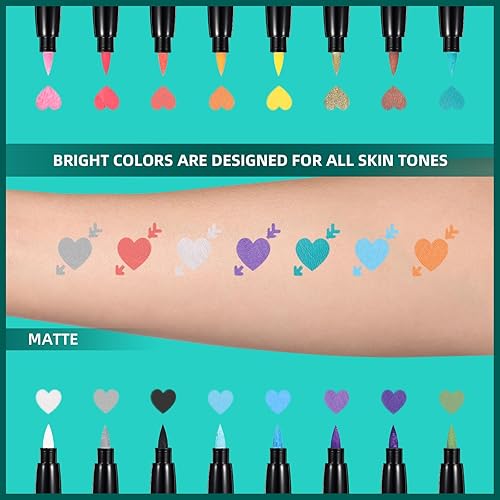 Miniatura 5 de Bolígrafo de tatuaje temporal - A (16 vibrantes)