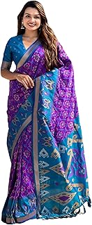 sgf11 Women's Kanjivaram Patola Soft Silk Sarees With Unstitched Blouse Piece-picture-40