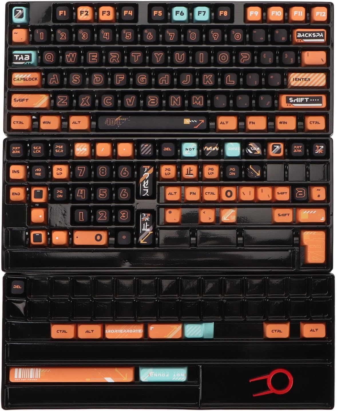 141 Keys Keyboard Keycaps Set, PBT Mechanical Keycaps, Fadeless XDA Height Keycap Set with Ergonomic Design for 61 87 98 104 108 141 Keys Mechanical Keyboard, DIY Customizable Keyc