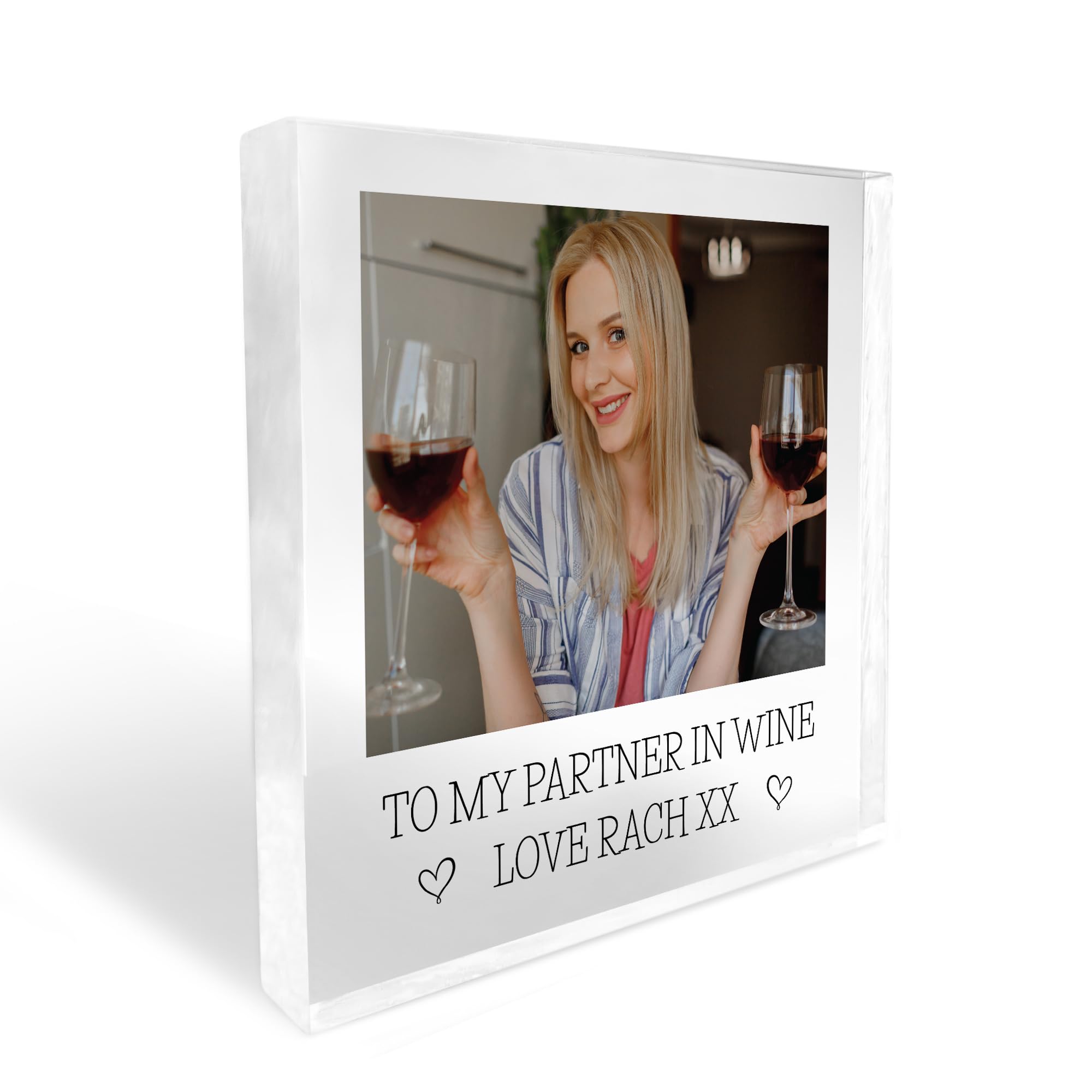 Red Ocean Personalised Friendship Plaque, Funny Friendship Gift, Gift For Friends, Friendship Sign, Birthday Gift For Friend, Gift For Her, Photo Block, Gift For Friend Keepsake