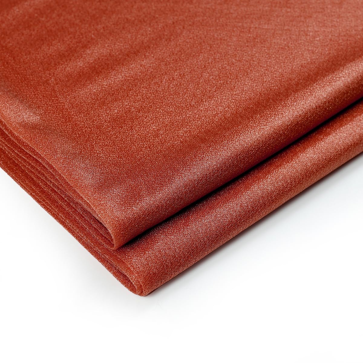 MDS Vorhangstoff für Hochzeitsbogen, 76,2 cm Breite x 15,2 m Länge, durchscheinender Chiffon-Stoff, Vorhang für Hochzeitszeremonie, Empfang, Girlanden und Hintergrunddekorationen, Terrakotta, 2 Stück