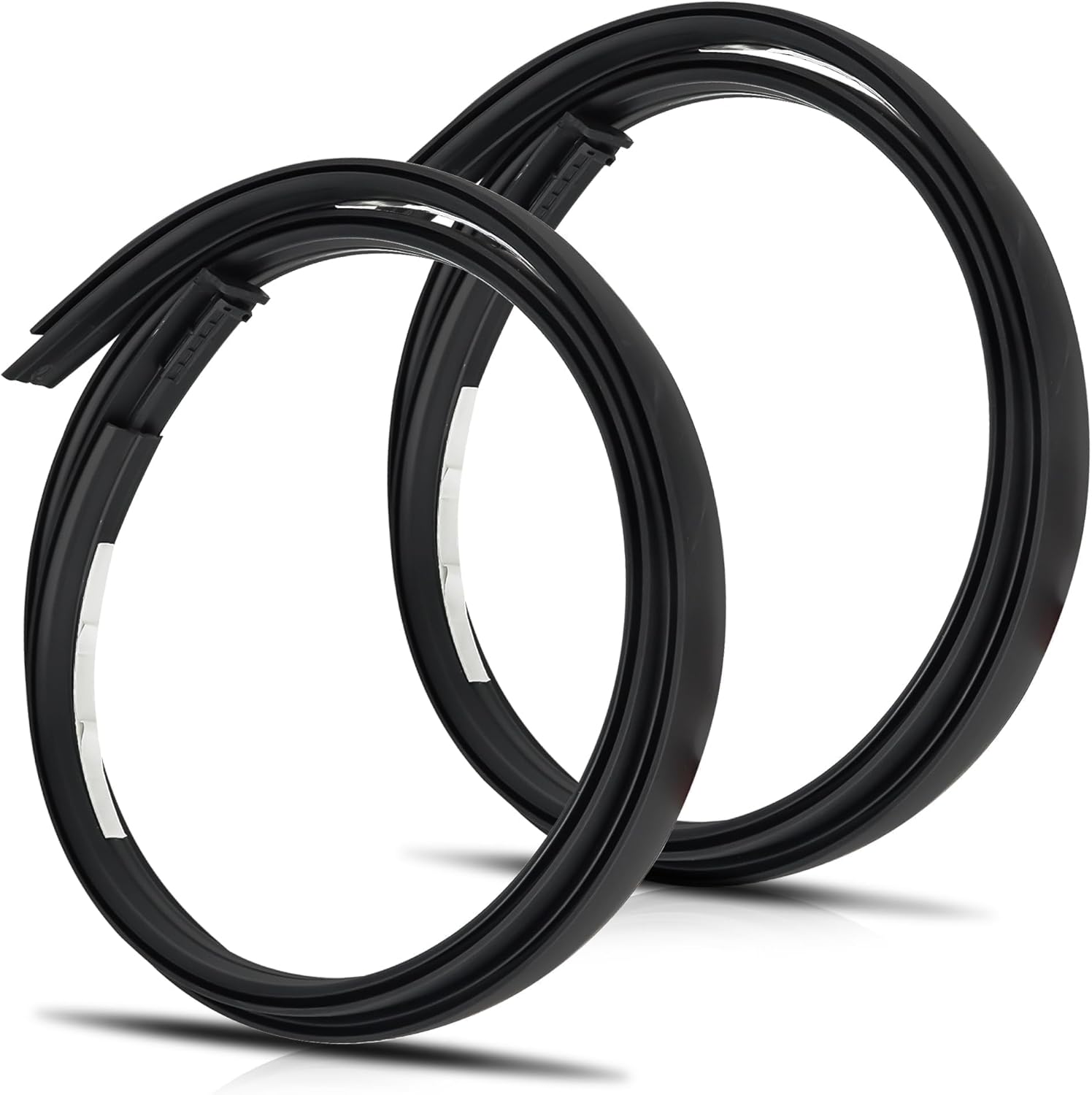 Pair Roof Molding Drip Weatherstrip Car Side Trim Seal Strip Fit for Toyota Tundra 4 Full Doors Crew Cab 2007-2020 Replace 75552-0C060 75551-0C060 755520C060 755510C060(Not Fit Double Cab)