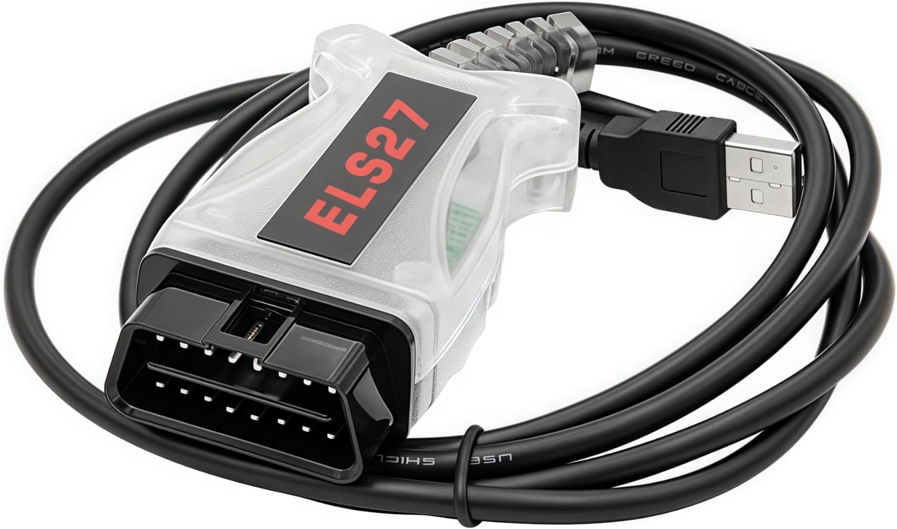 ELS27 Diagnostic Cable Compatible for Ford Mazda Lincoln and Mercury Car, Support FORScan/ELMconfig/FF2/Foccus/ScanMaster ELM v2.1/Scantool.net