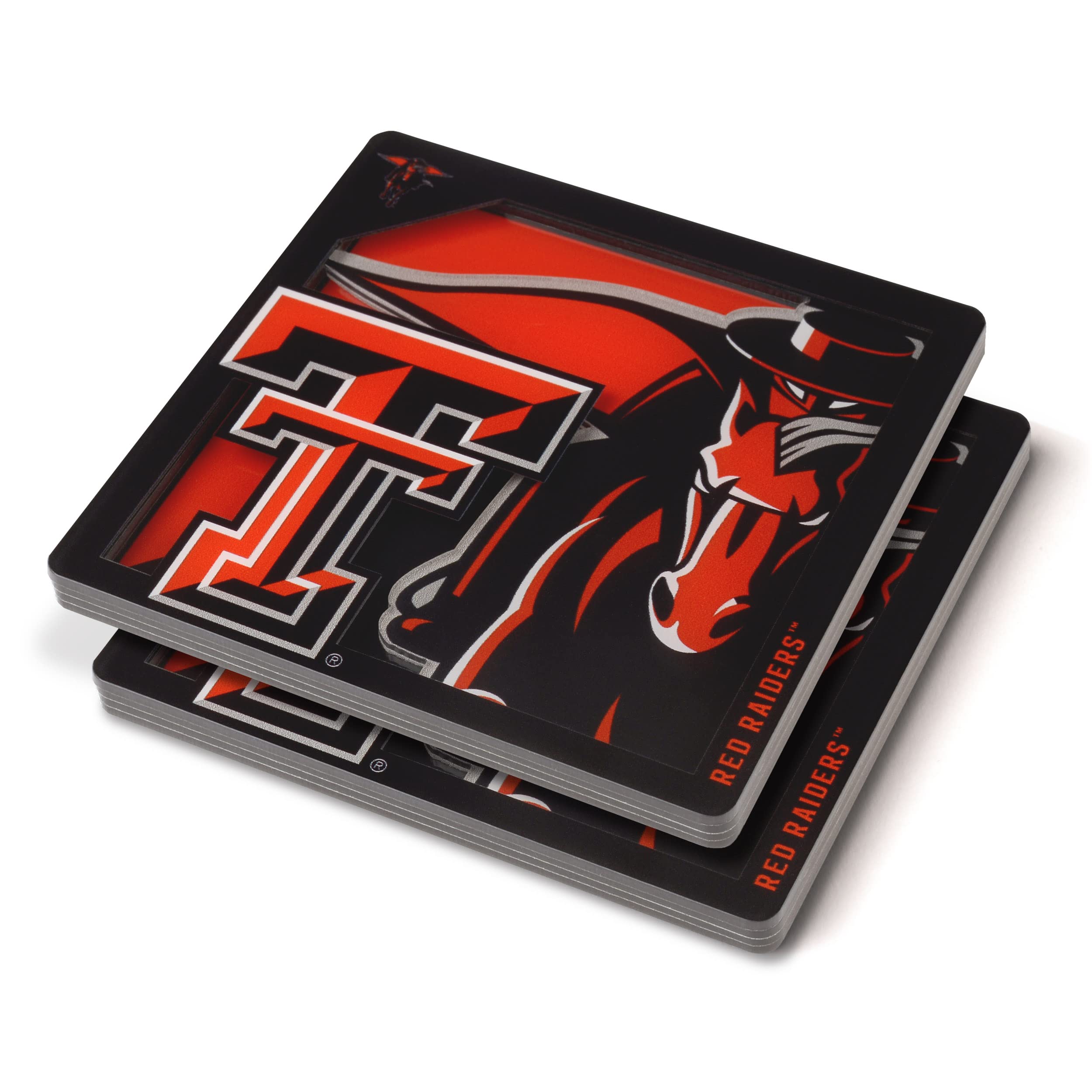 YouTheFan NCAA NCAA 3D Logo Series Coasters