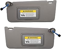 Vista 7 de NHILES Visera solar derecha del pasajero compatible con Honda Accord 2008 2009 2010 2011 2012 2013 2014 2015 2016 2017 con luz reemplaza #