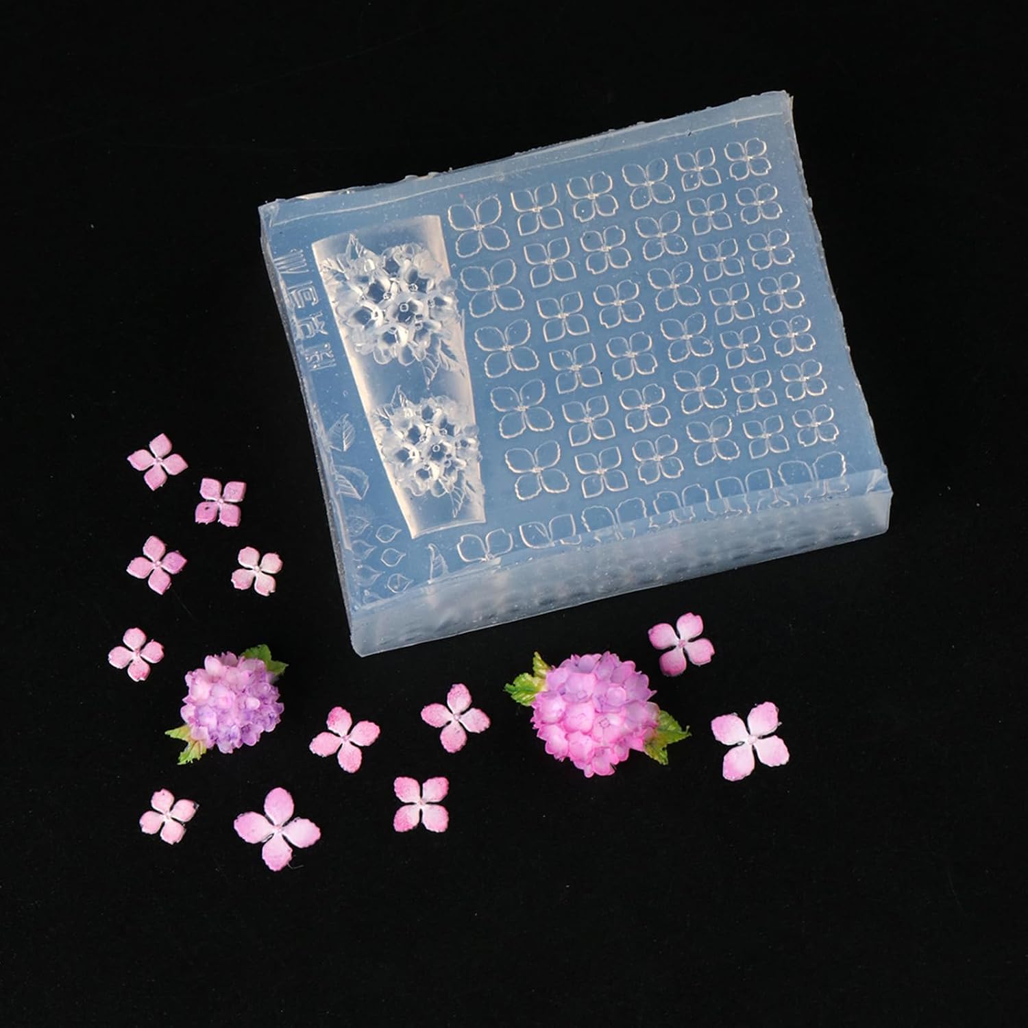 3D Flowers Nails Mold Floral Art Tool with Silicone Fingernail Stencil for Gradient Effects Stamping Plate