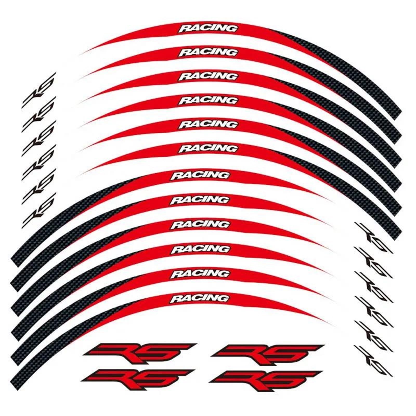 12 Strips Motorcycle Reflective Decals Wheels Moto Rim Stickers for Aprilia RS Rs125 Rs 125 Motorbike(Color14)