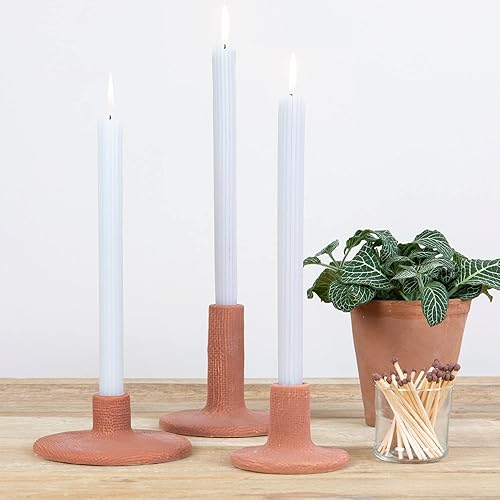 Miniatura 2 de Main + Mesa Juego de 3 portavelas cónicos de gres