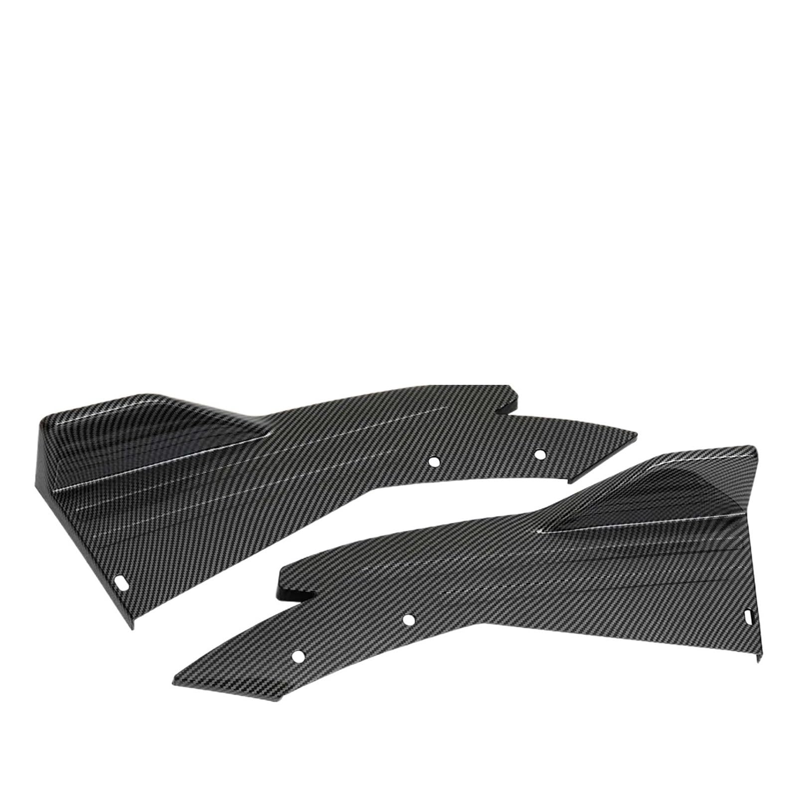 Faldón lateral protector con difusor de labio trasero estilo carbono 5