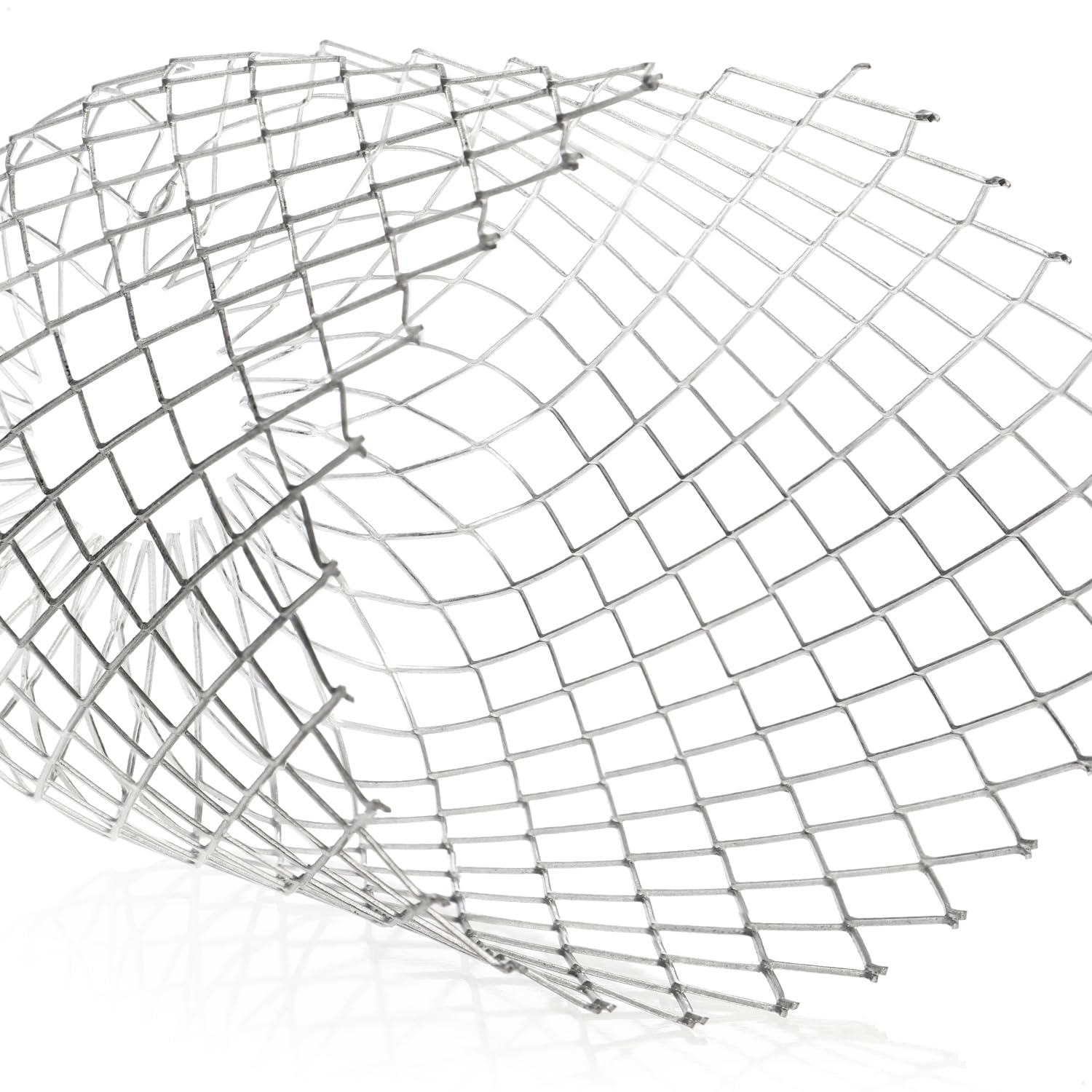 com-four® 4X Protezioni per grondaie per pluviali in Acciaio zincato - Protezione dalle Foglie per Tubi da 6,5-9 cm Ø - setaccio per Foglie Contro (Set 7 - Protezione pluviale in Acciaio 4X)