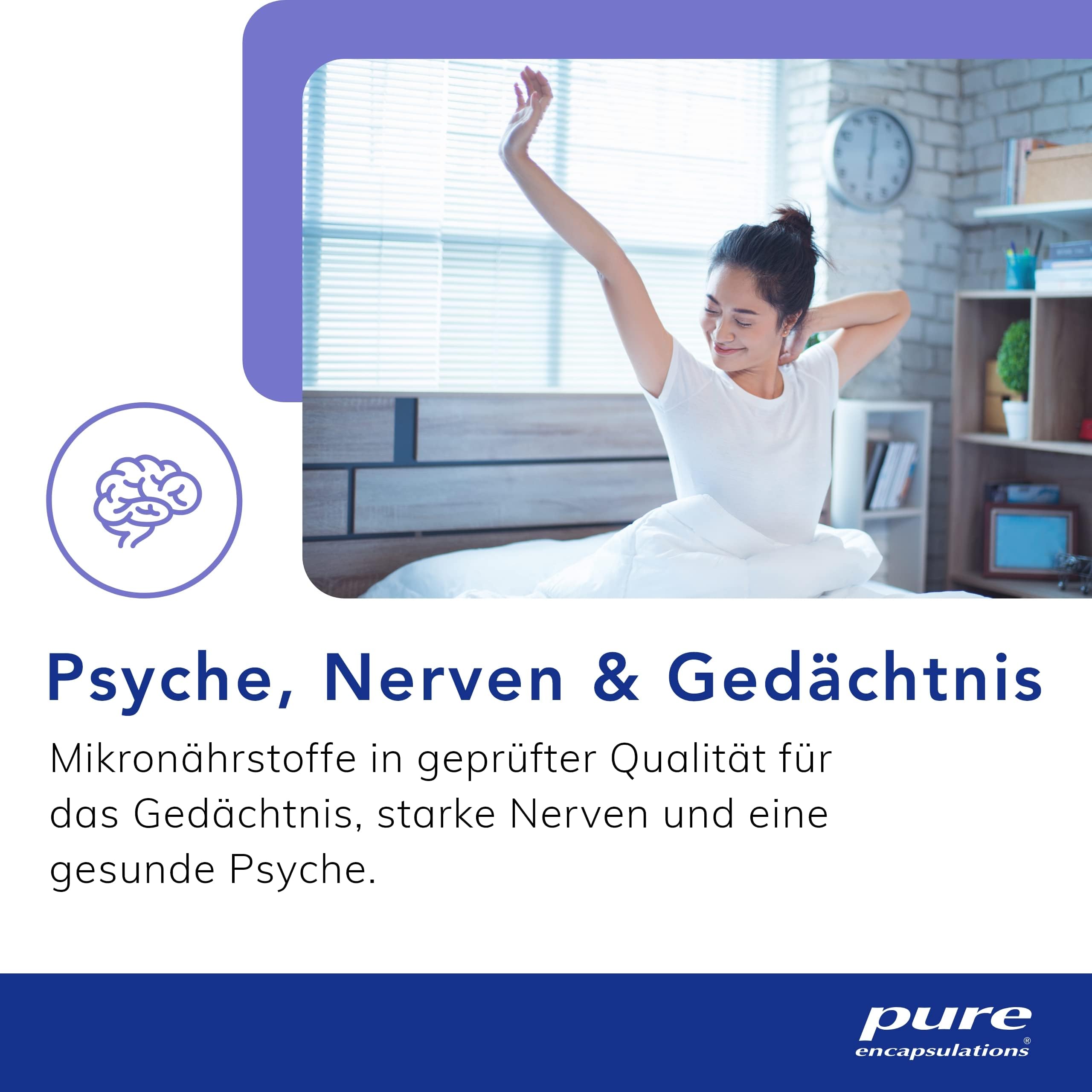 Pure Encapsulations - Gedächtnis Formel - Mit Citicolin, B-Vitaminen und Zink - Unterstützt Konzentration und Gedächtnis - 60 Kapseln