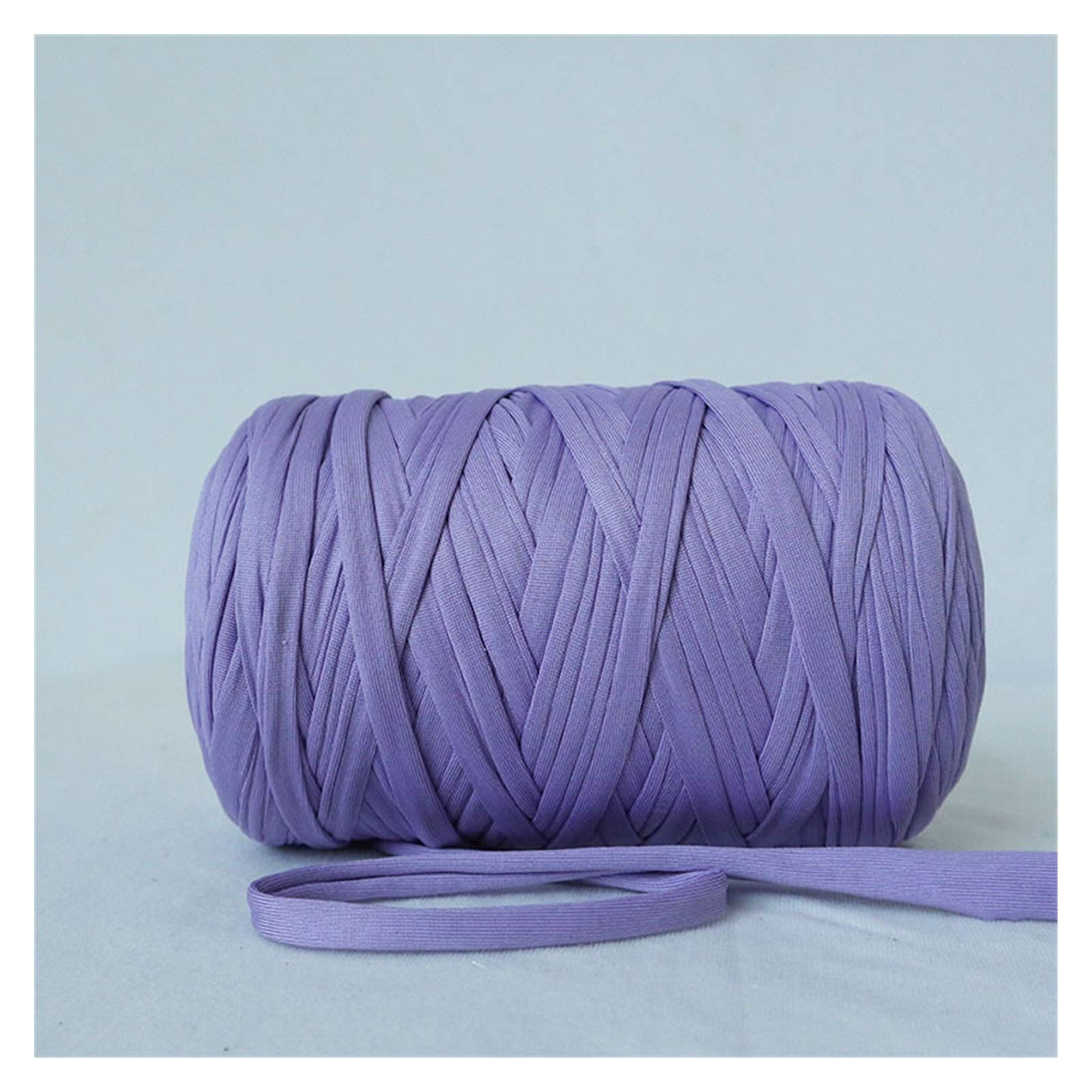 400g Hilo de Tela de Ganchillo Hilo de algodón Grueso Hilado de Camiseta para Crochet Tricot DIY Manta Alfombra Monedero Cojín de Monedero Ovillo de Lana Grueso (Color : 24)