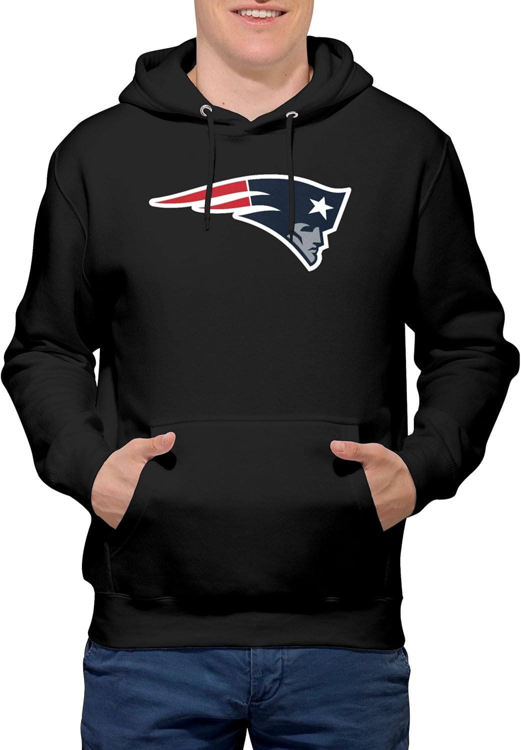 FOCO NFL mens Nfl Primary Team Logo Black Hoodie