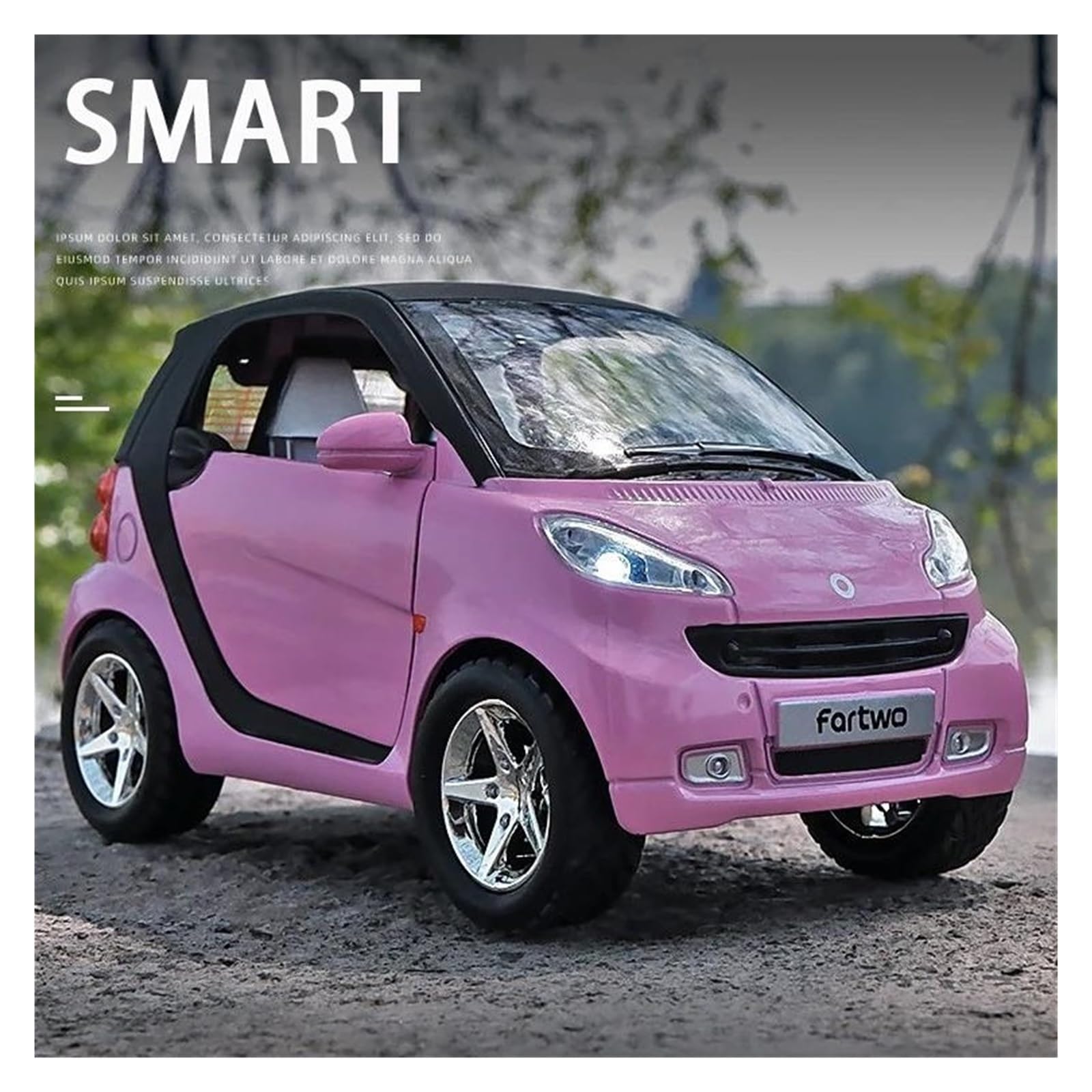 Amazon.co.jp: 装飾用自動車モデル 1:24 スマートフォーツー用
