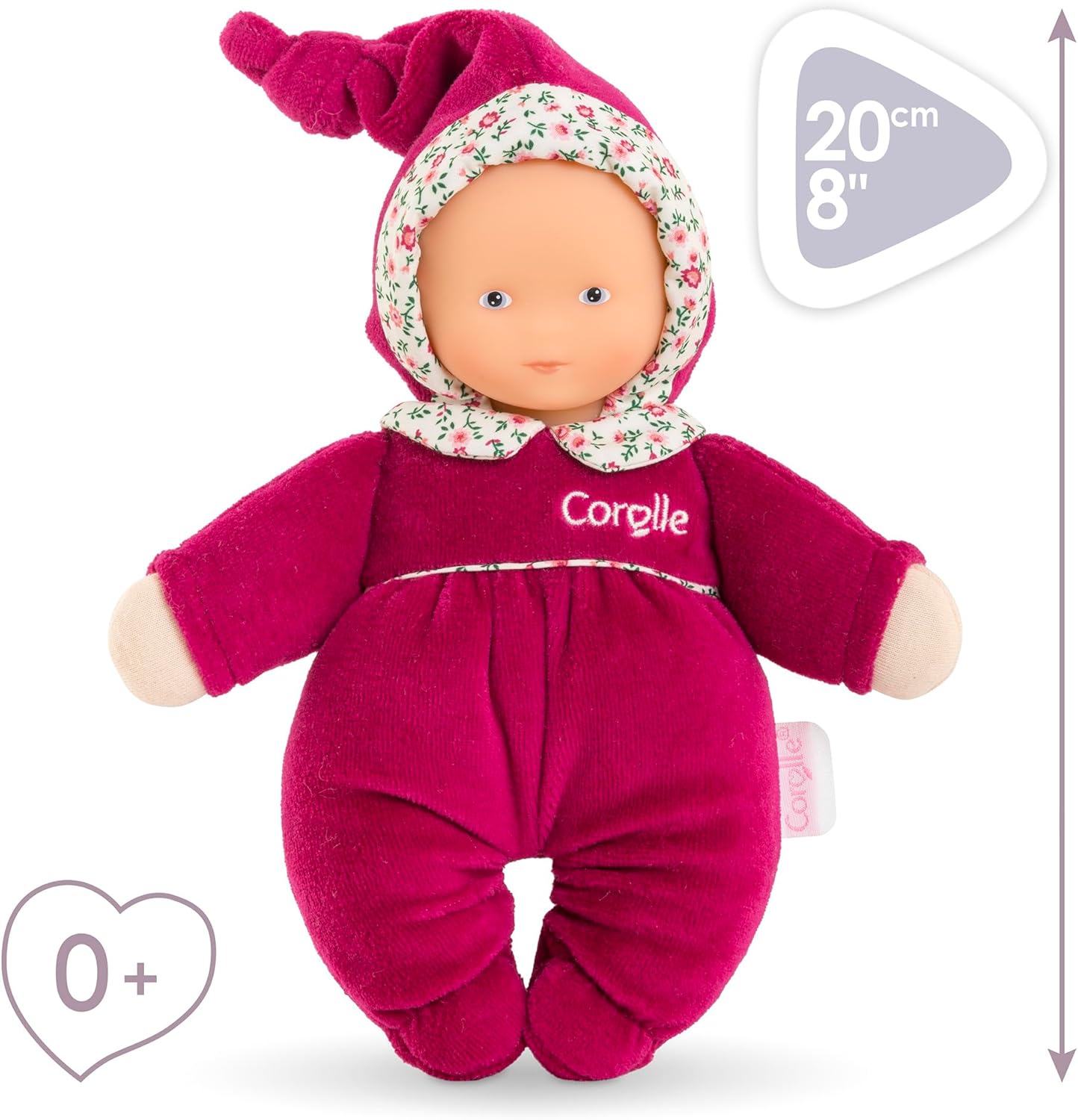 Corolle - Mon Doudou, Babidoux Rose Granadine, 20 cm, From Birth, 9000060060