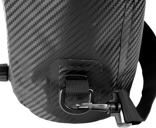 Miniatura 6 de YakAttack Bolsa de secado enrollable de 5L con válvula de aire, carbono negro, bolsa seca marina impermeable para kayak, canotaje y paddleboarding,