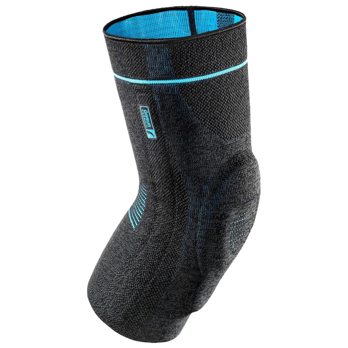 Össur FormFit Pro Knee Sleeve - Medical Grade Compression (20-30 mmHg) - Targeted Support for Patella Tendinitis, Breathable, Moisture-Wicking - Blue & Black Large
