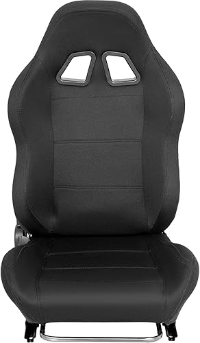 Miniatura 5 de Marada Asiento de carreras con diapositiva ajustable para rueda de carreras Simulador Soporte Cabina Asiento Ajustable Respaldo Tela Transpirable