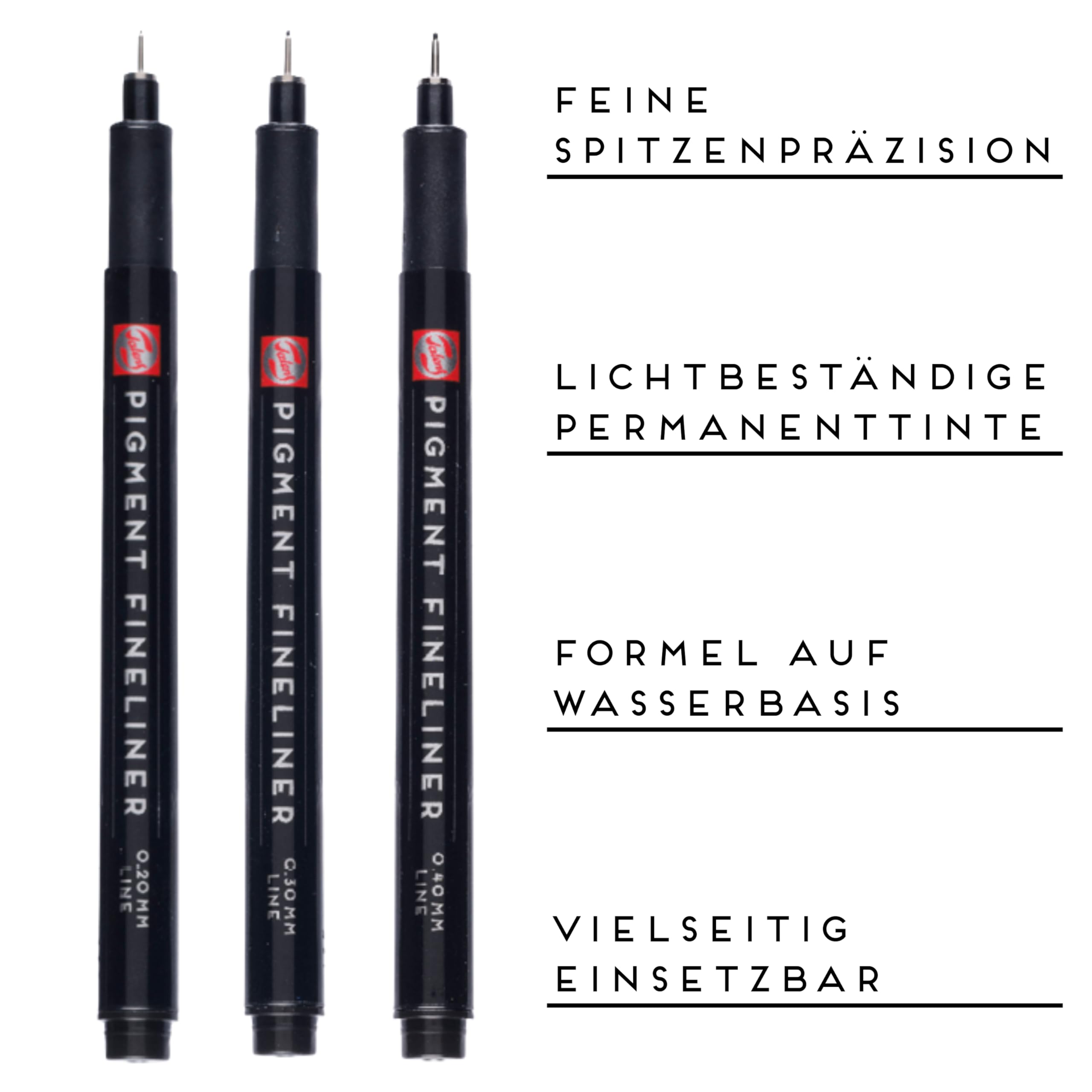 Talens Schreib- & Zeichenset für Schule und Büro – SAKURA Koi Brush Pens, Pigma Micron Fineliner Pigment Fineliner für Schreiben, Notizen & Skizzen