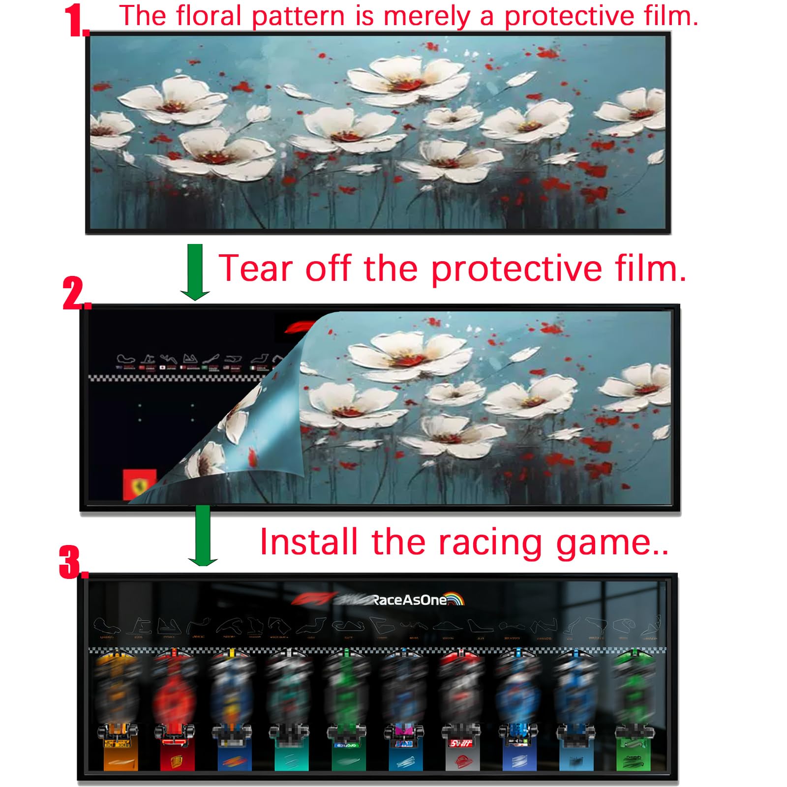 Magnetyczny uchwyt do ściennej wystawy dla Lego F1 Speed Champions – kompatybilny z 10 magnetycznymi samochodami wyścigowymi, dla fanów Lego (tylko płyta ścienna). (Światło LED - Speed Champions)