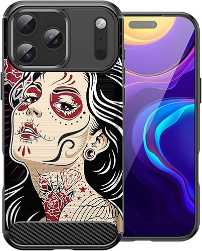 Miniatura 10 de CasesOnDeck - Funda compatible con Apple iPhone 17 Pro Max, diseño de TPU con patrón pictórico, flexible, delgada y elegante (casete retro) Casete