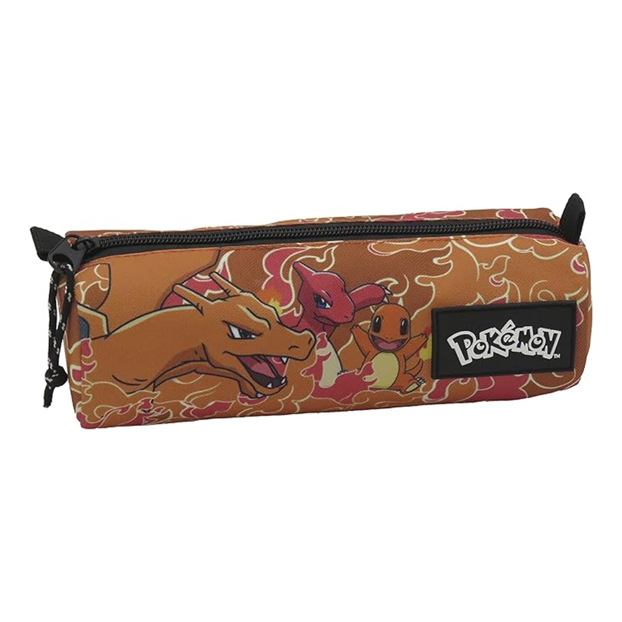 Pokémon- Estuche cilíndrico, Portatodos, Material Escolar, Charmander, Color Naranja, Producto Oficial (CyP Brands)