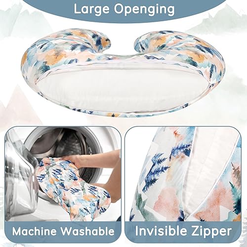 Miniatura 4 de Funda de almohada de lactancia para bebé, funda de almohada extraíble para lactancia, funda de almohada de lactancia para niños recién nacidos, tela