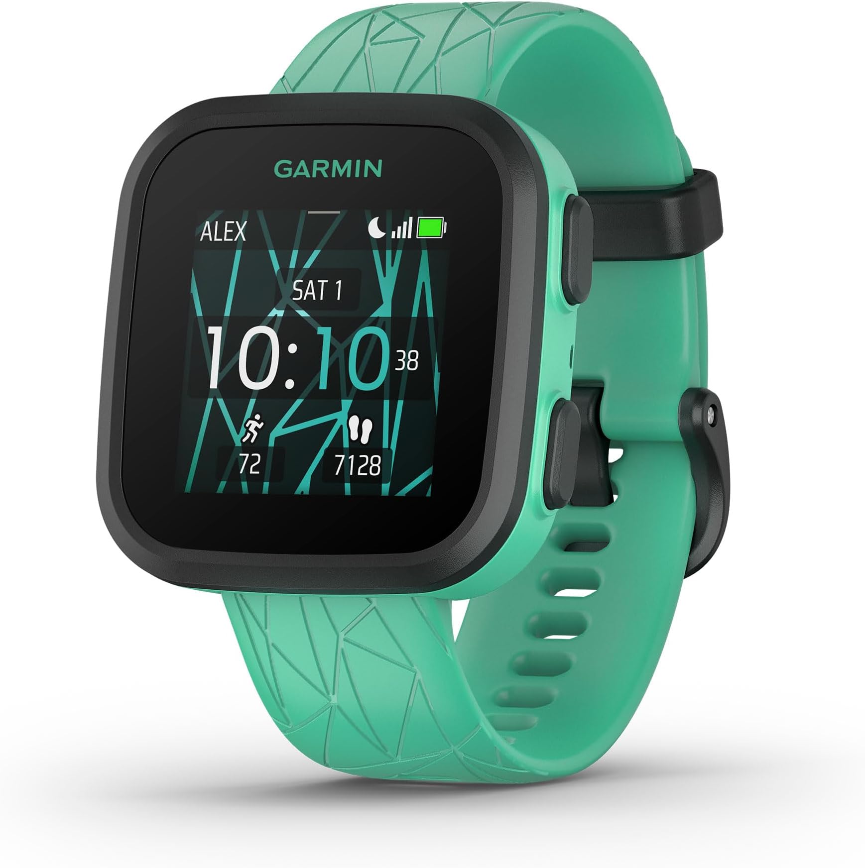 Garmin Bounce™, Kids Smartwatch, Two-Way Text and Voice Messaging, Location Tracking (Green Burst)