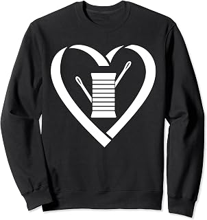 I Heart Quilting Needle Thread Costura divertida Sudadera