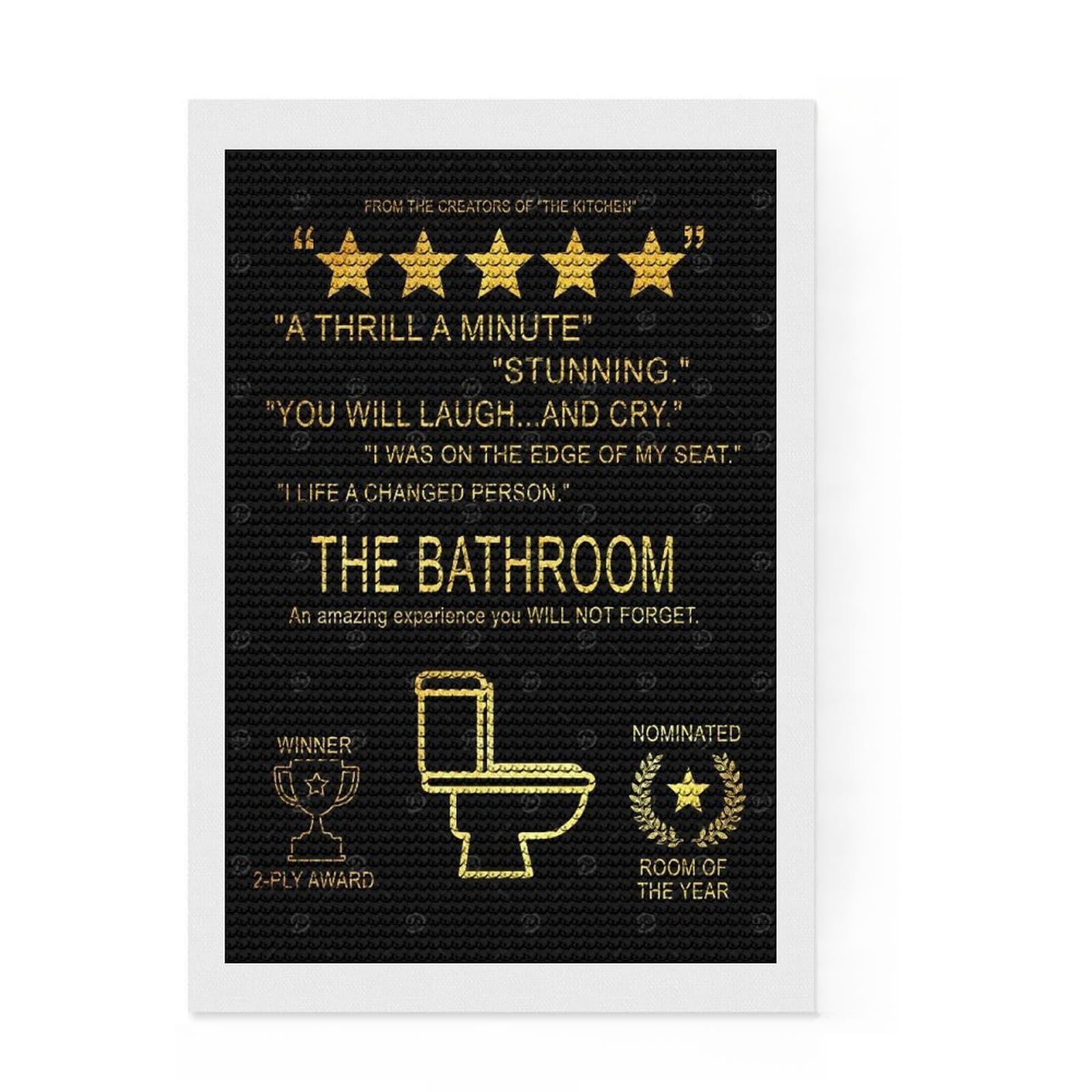 Junmoney 13 Quotes 13 DIY Diamond Art Canvas Kit 8"x12", Easy to Follow Symbols, Finish and Display, Creative Leisure Activity