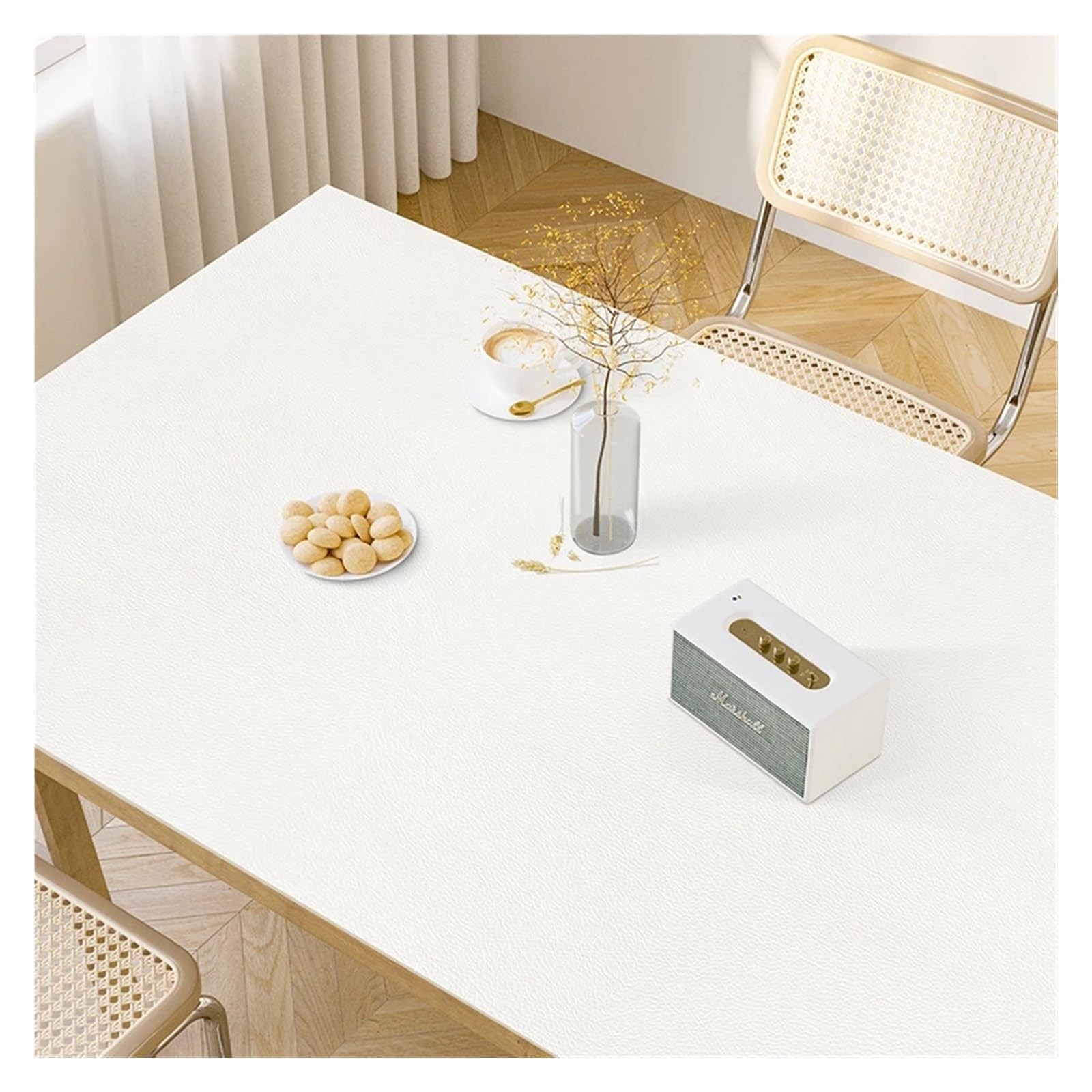 XIUsheUA tablecloth Solid Color Table Mat Kitchen Oil-proof Tablecloth Anti-scalding PVC Leather Placemat Countertop Protection Pad(GU1005-ZD,80x160cm)