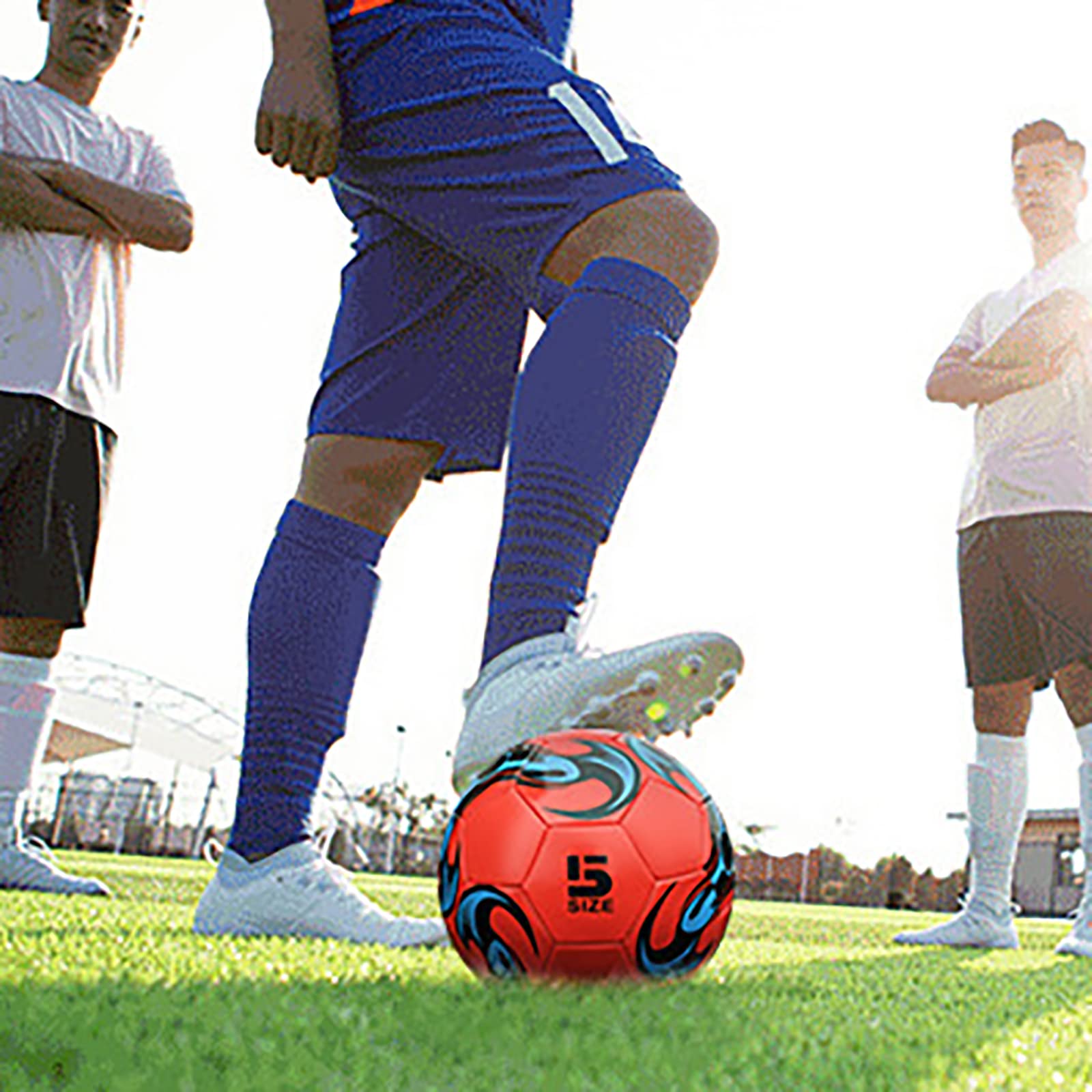 Pallone Da Calcio Misura 5 In PU Morbido - Con Rete Ad Aghi E Ago - Per Allenamenti E Partite - 435g