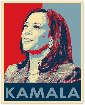 Buzz Unplugged Inspirational Wall Art Poster, Kamala Harris - 8x10 Unframed Motivational Wall Art & Positive Affirmations Decor for Bedroom, Teen Girl, Boy & Office Decor for Men, Women